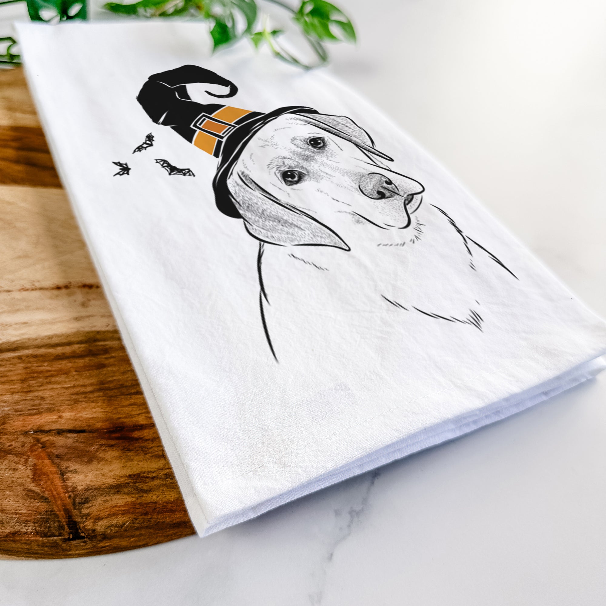 Stella the Yellow Lab Tea Towel