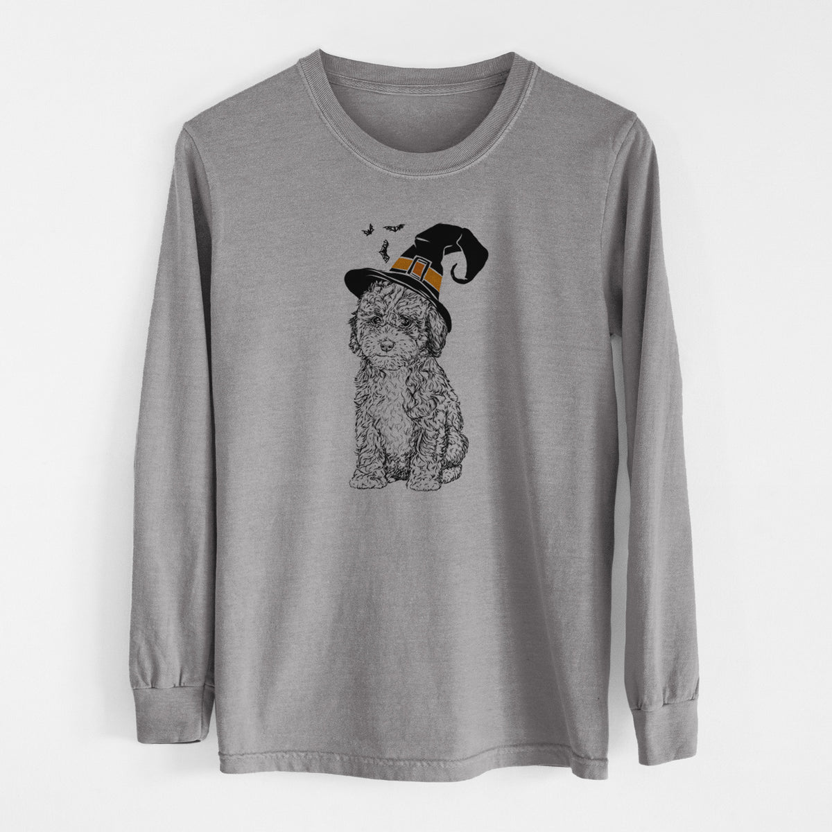 Witch Sweet Tea the Mini Doodle - Men's Heavyweight 100% Cotton Long Sleeve