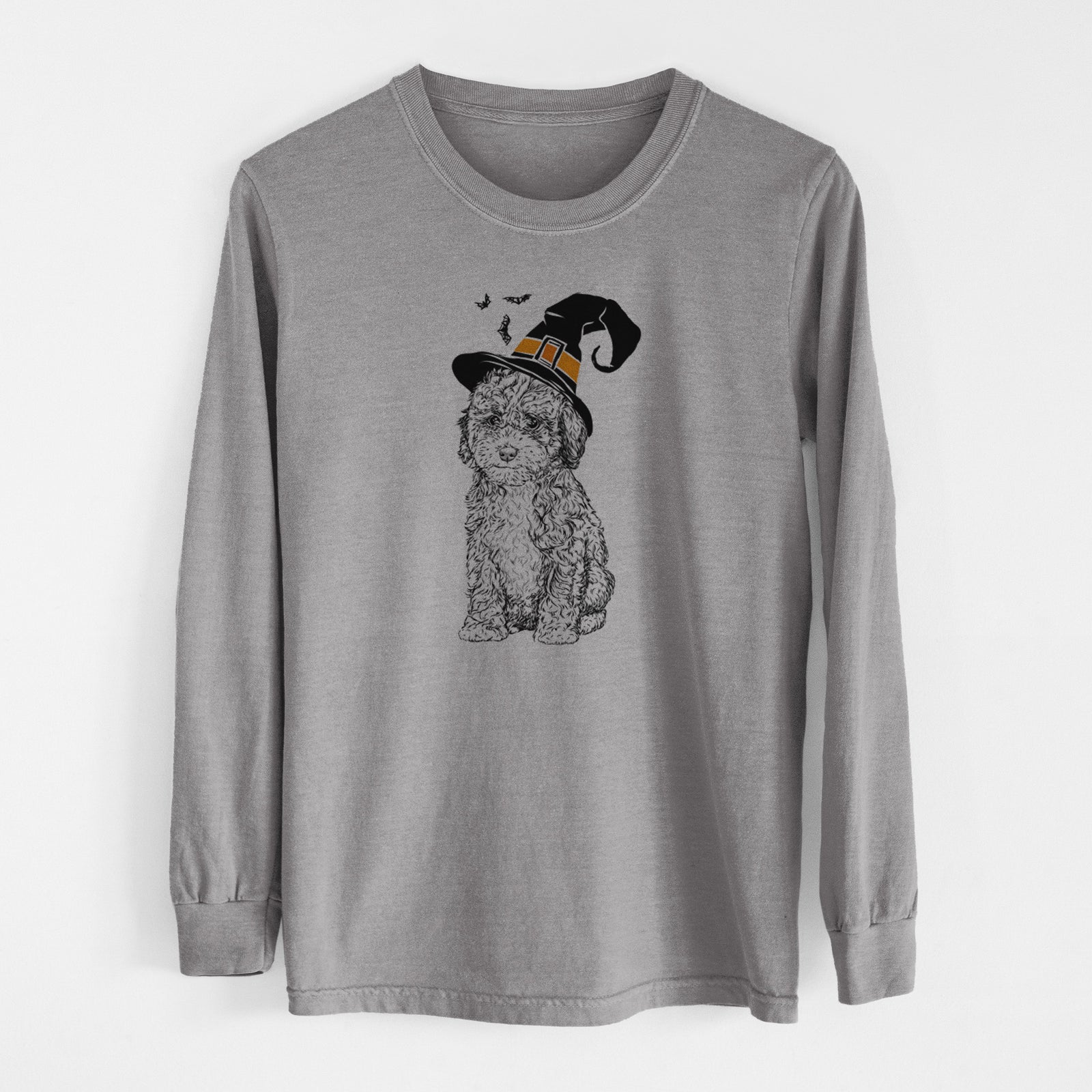 Witch Sweet Tea the Mini Doodle - Men's Heavyweight 100% Cotton Long Sleeve