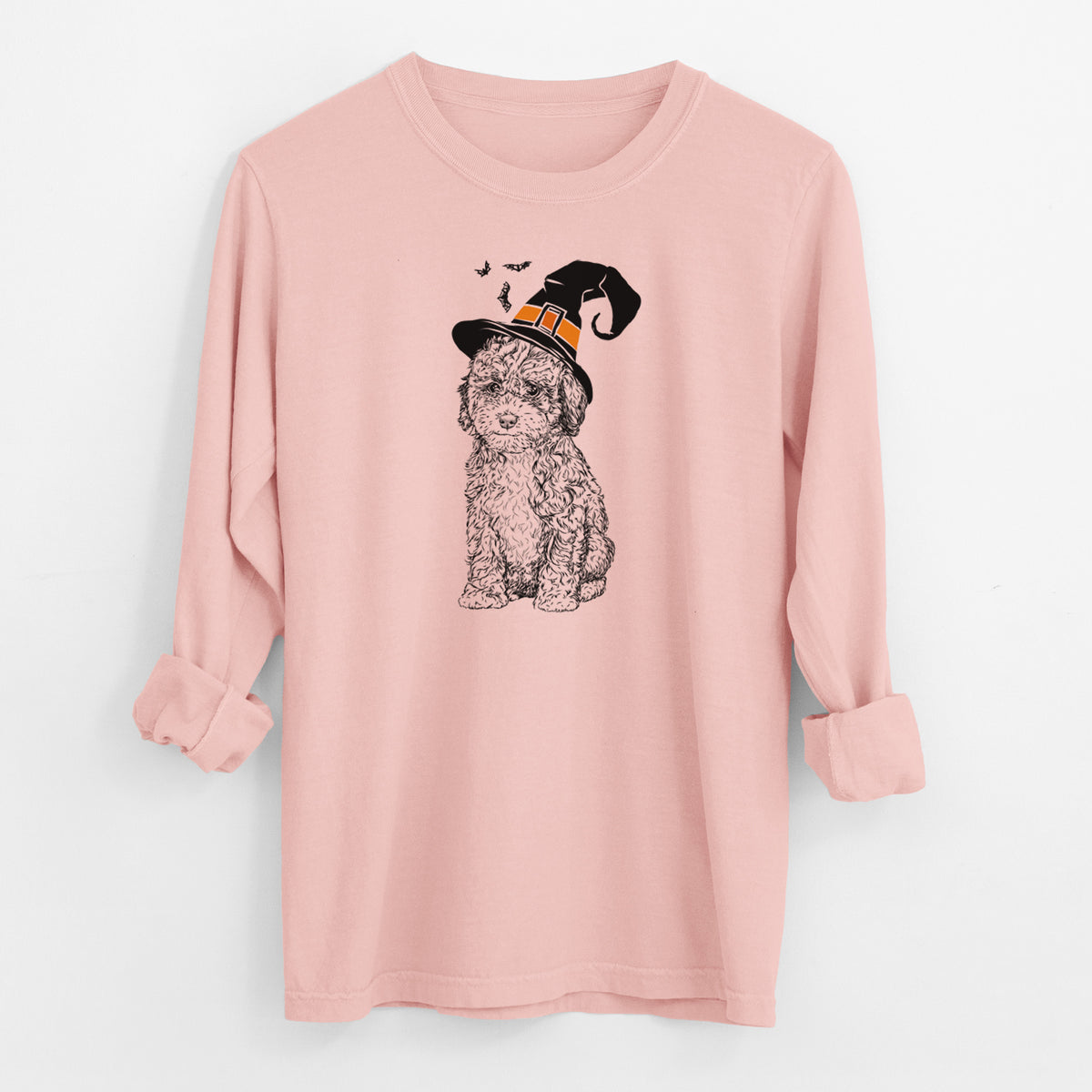 Witch Sweet Tea the Mini Doodle - Men's Heavyweight 100% Cotton Long Sleeve