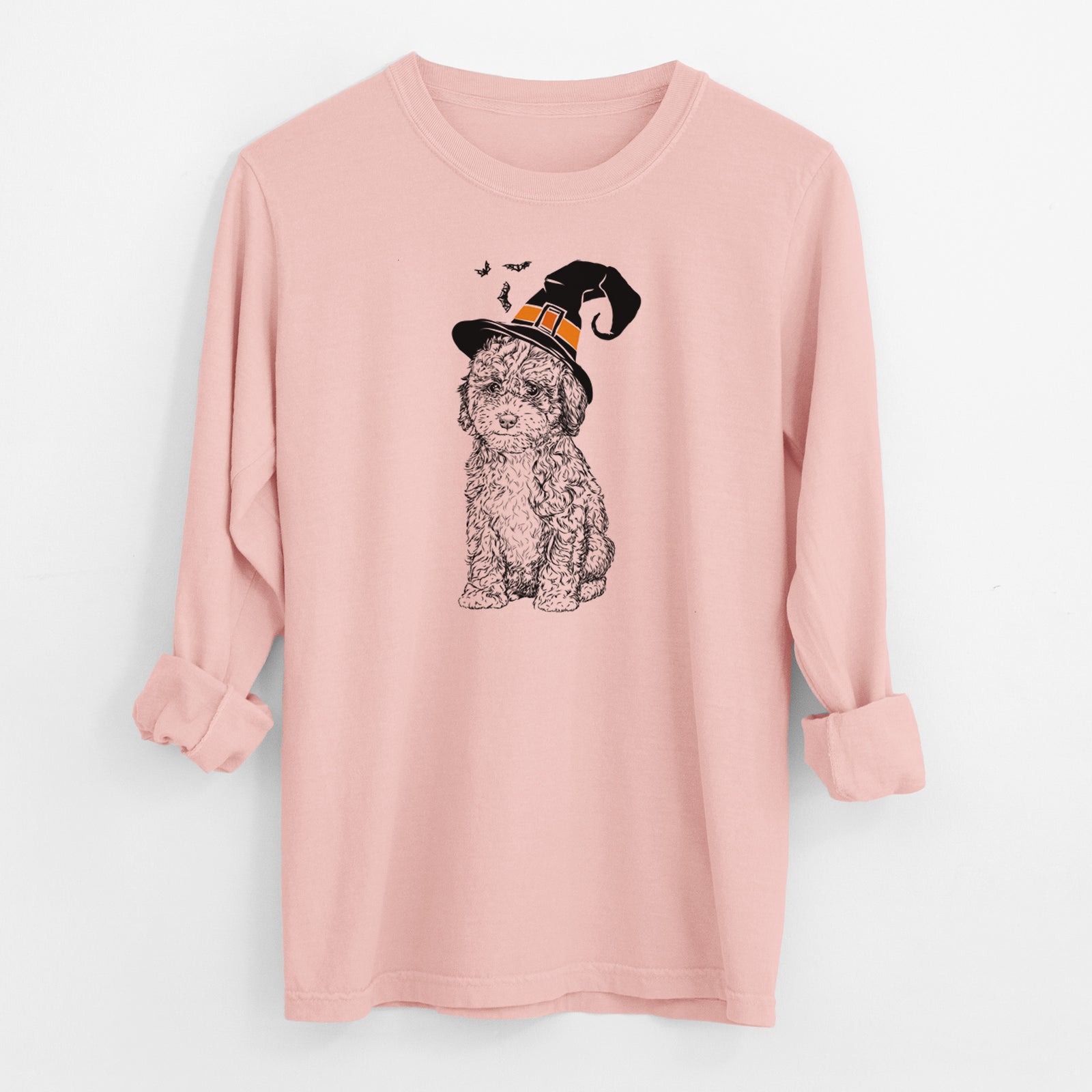 Witch Sweet Tea the Mini Doodle - Men's Heavyweight 100% Cotton Long Sleeve