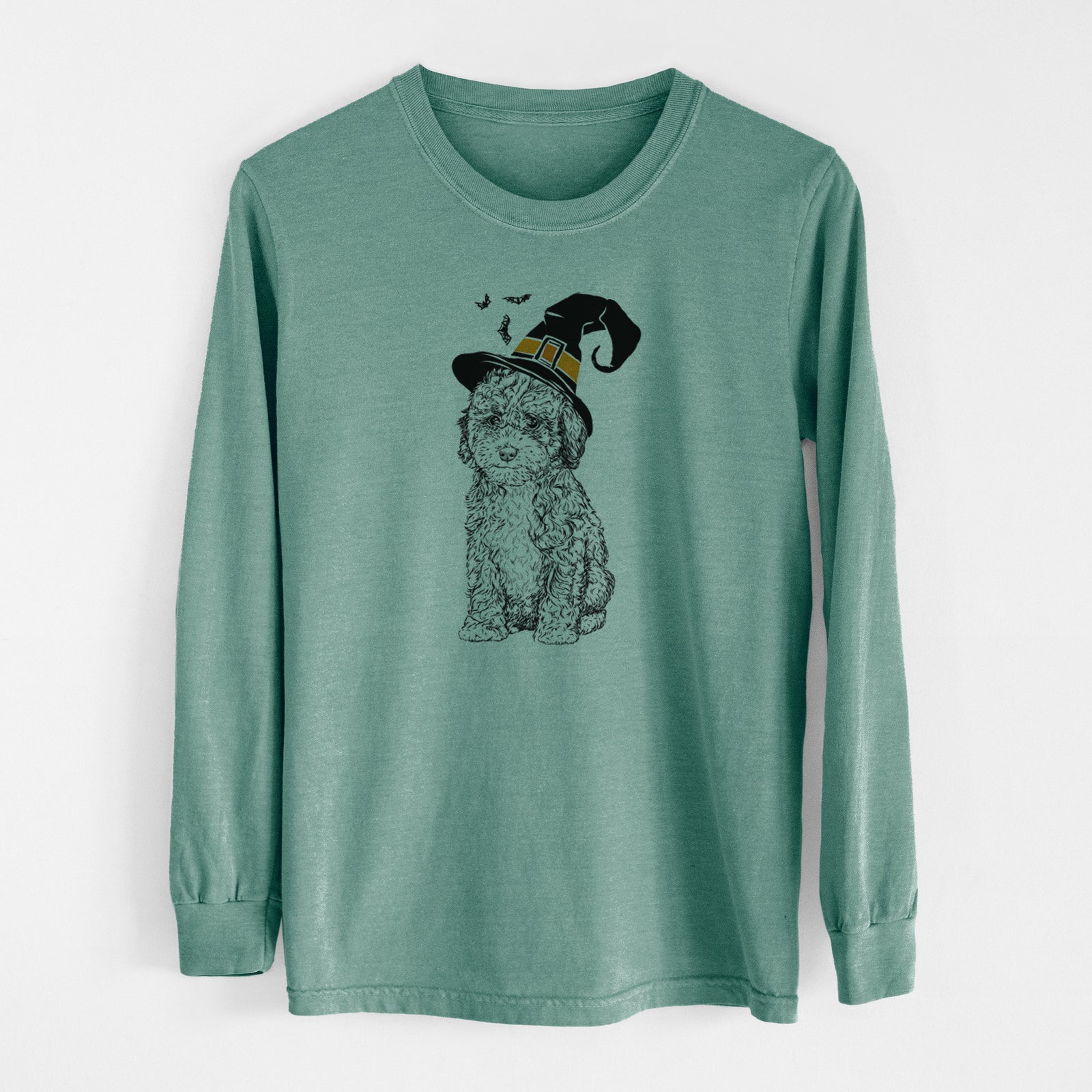 Witch Sweet Tea the Mini Doodle - Men's Heavyweight 100% Cotton Long Sleeve