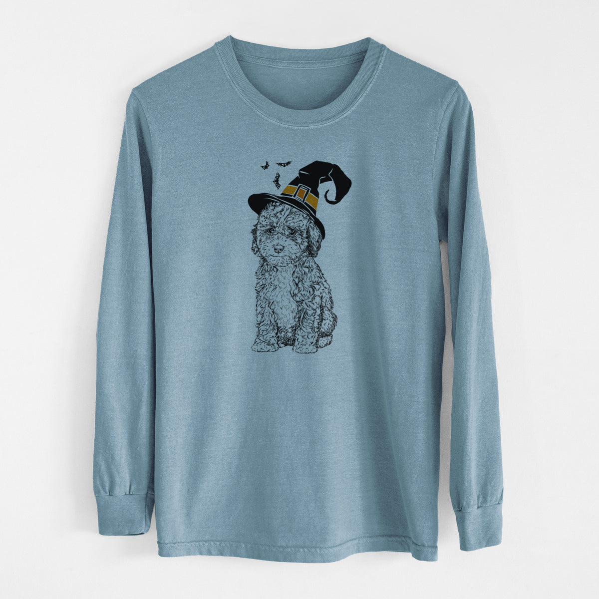 Witch Sweet Tea the Mini Doodle - Men's Heavyweight 100% Cotton Long Sleeve