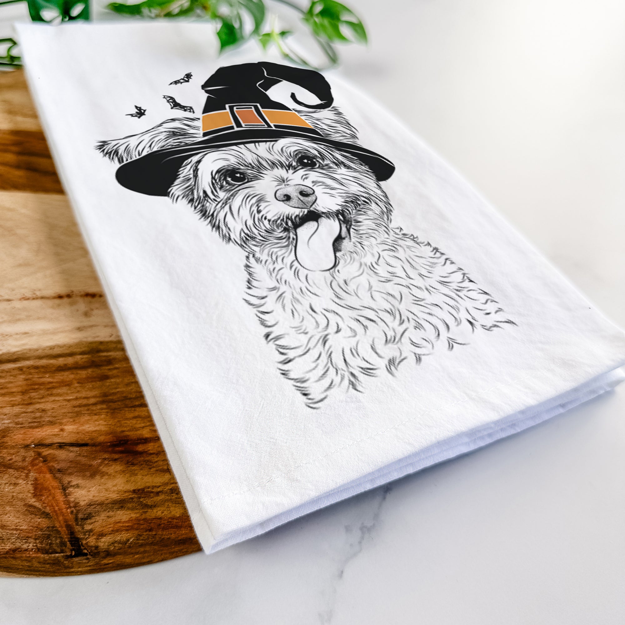 Sweetie the Terrier Mix Tea Towel