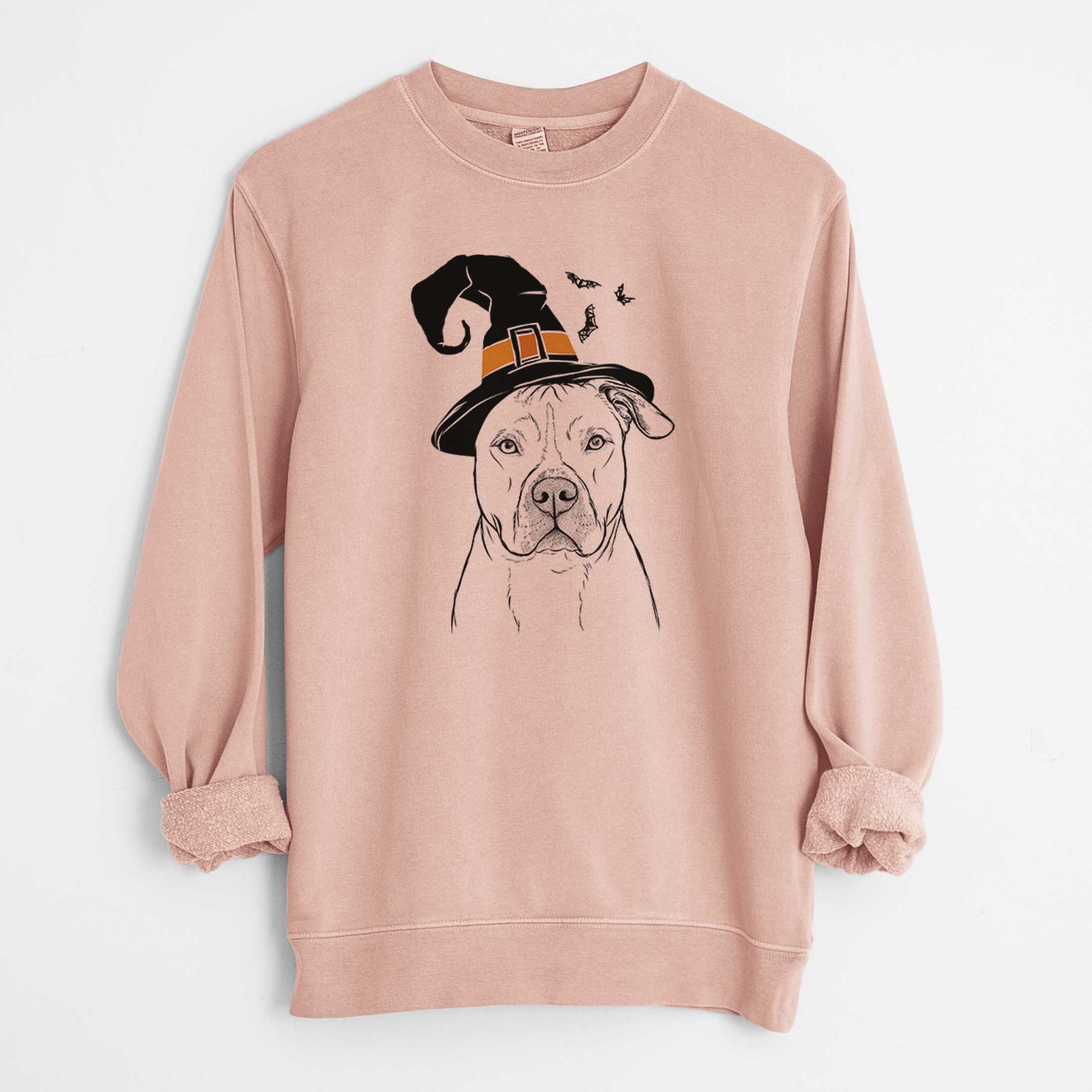 Witch Teddy Jam the Pitbull - Unisex Pigment Dyed Crew Sweatshirt