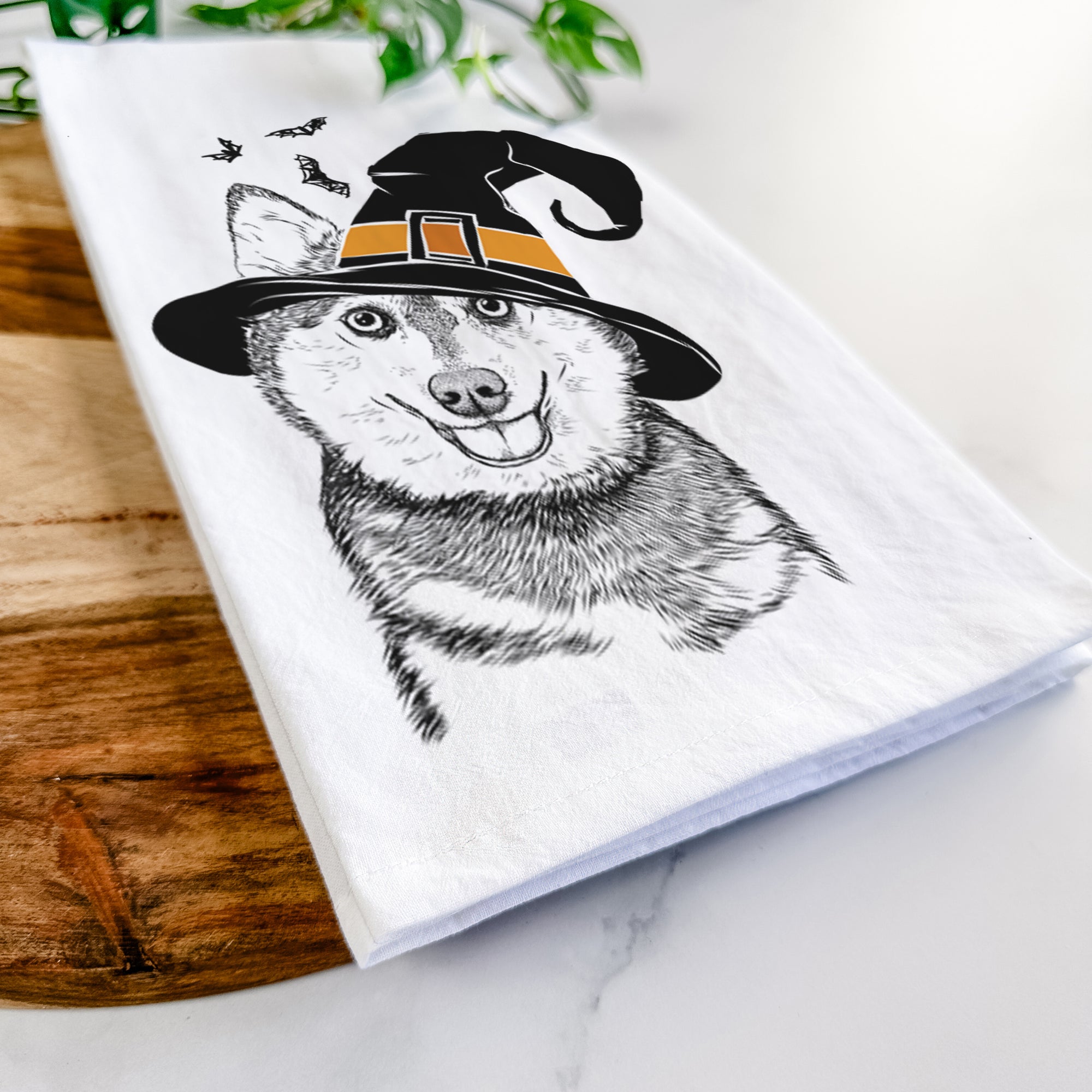 Tellie the Alaskan Klee Kai Tea Towel