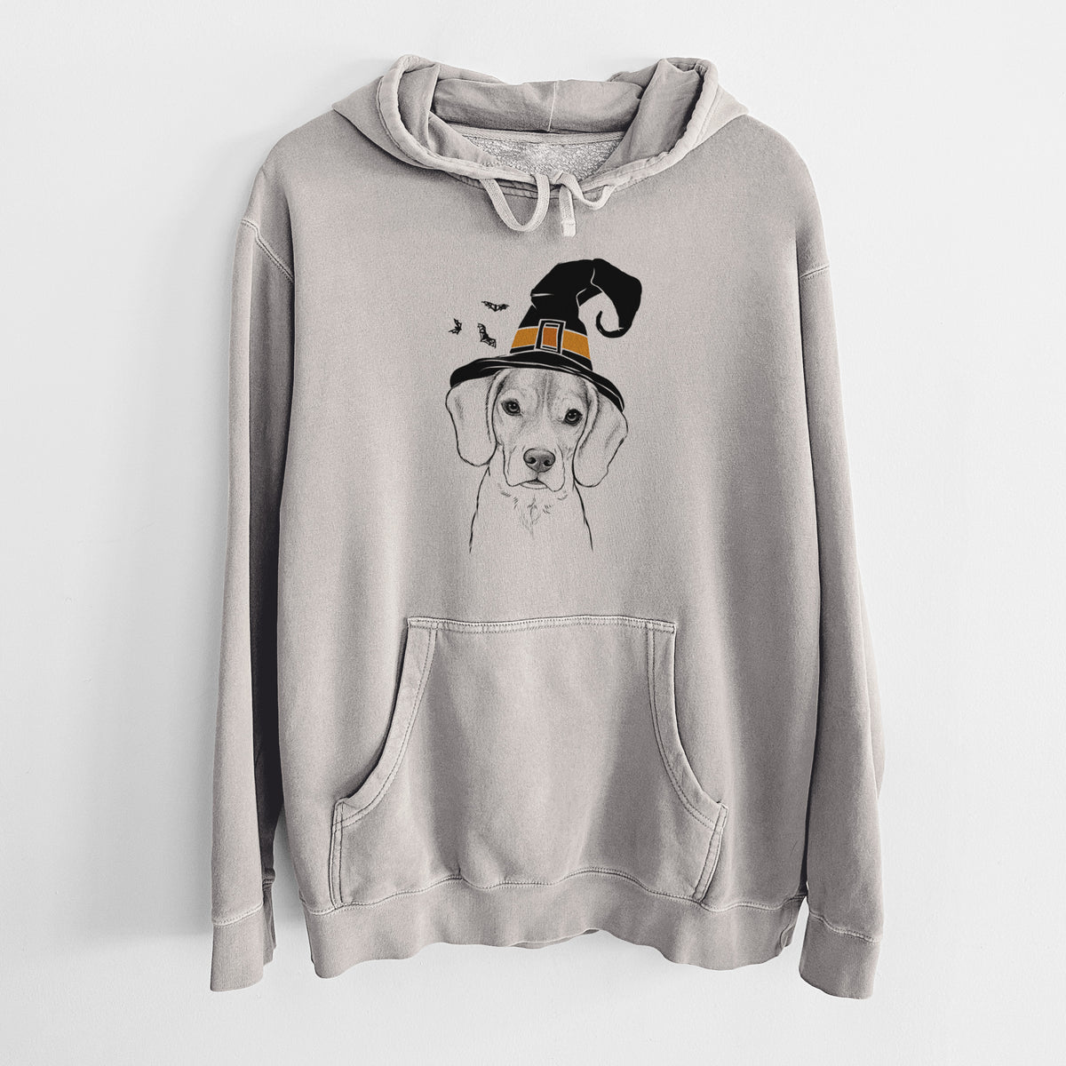 Witch Thea the Beagle - Unisex Pigment Dyed Hoodie