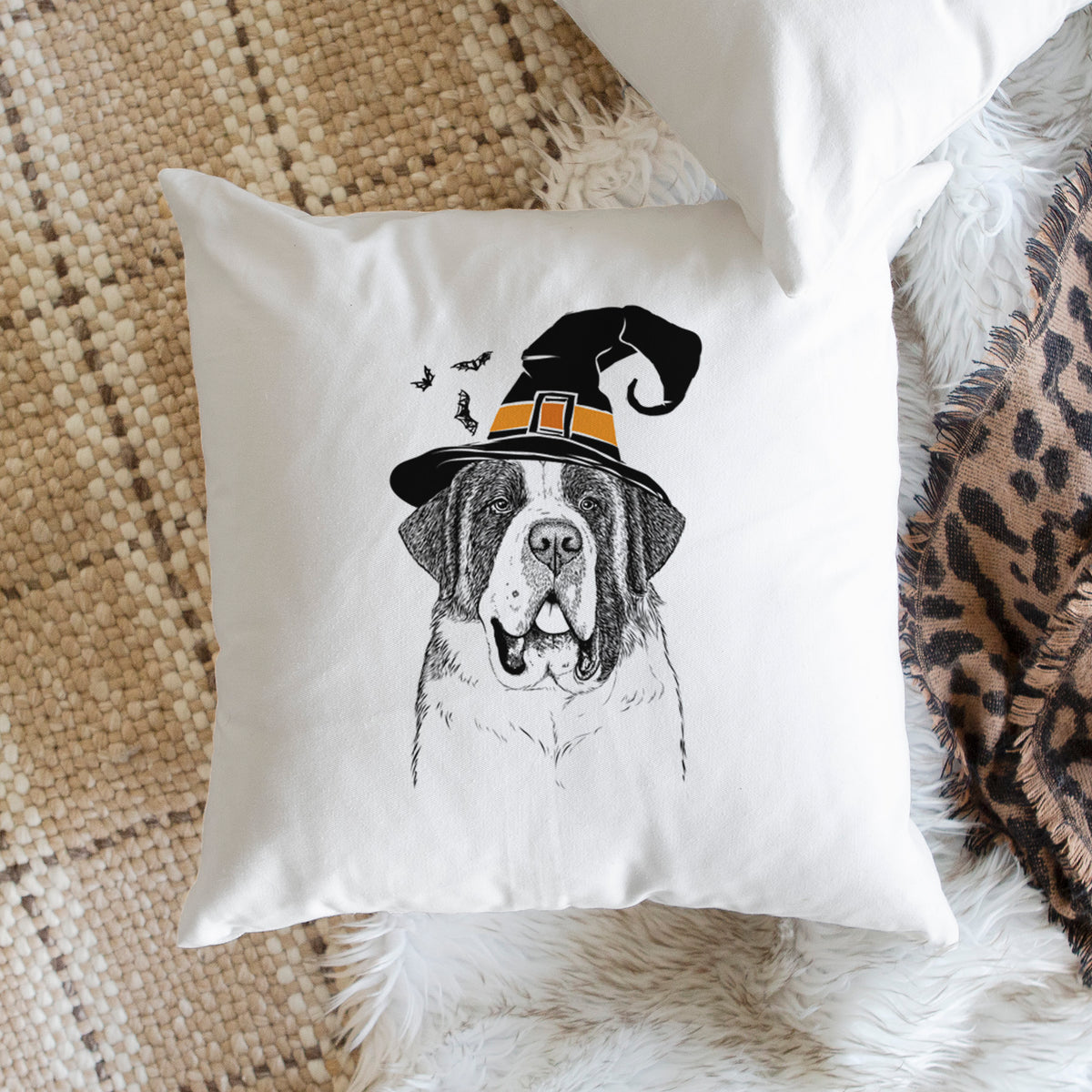 Thor the Saint Bernard - Throw Pillow Cover