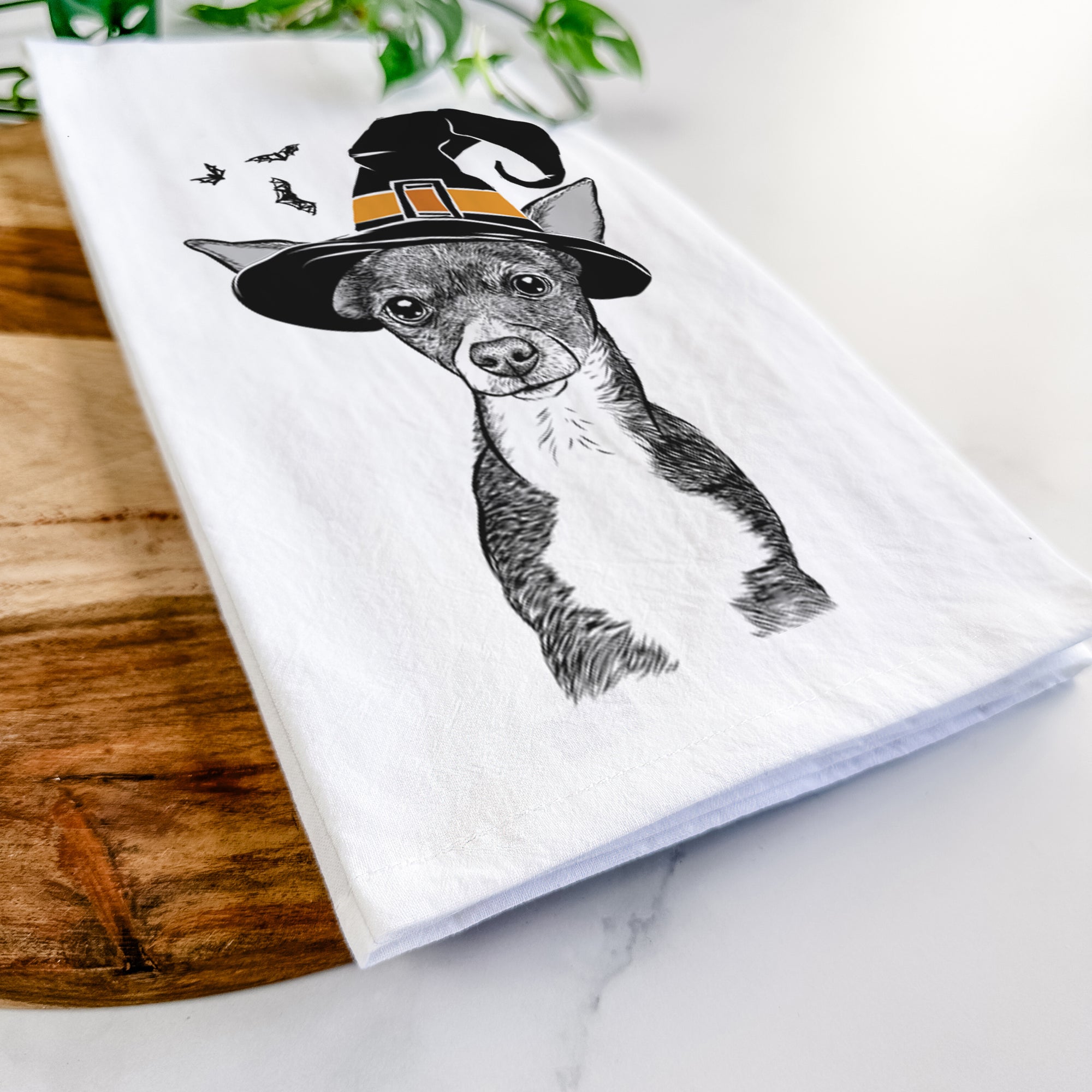 Tiny Archie the Mixed Breed Tea Towel