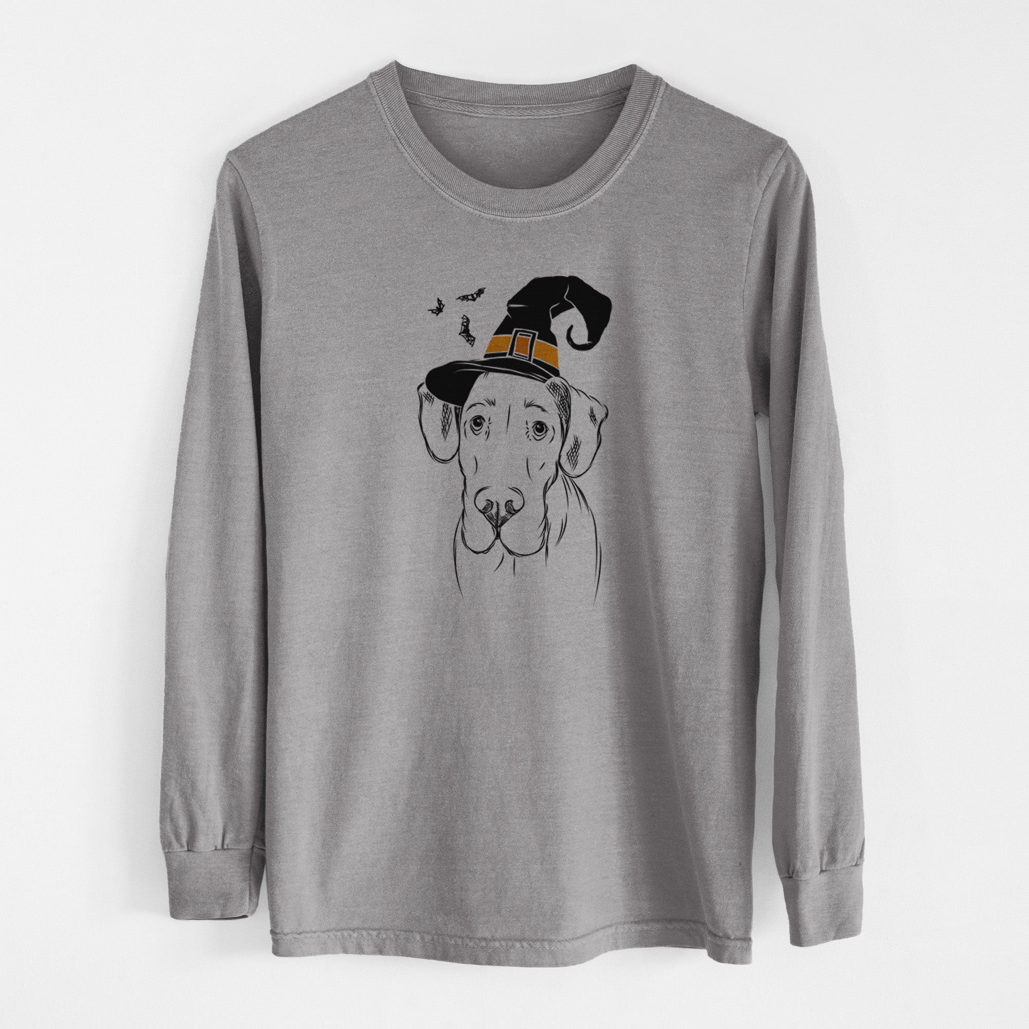 Witch Titus the Great Dane - Men's Heavyweight 100% Cotton Long Sleeve