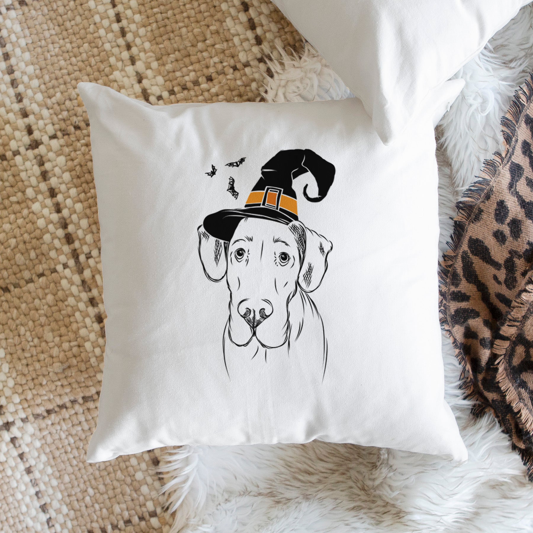 Titus the Great Dane - Throw Pillow Cover