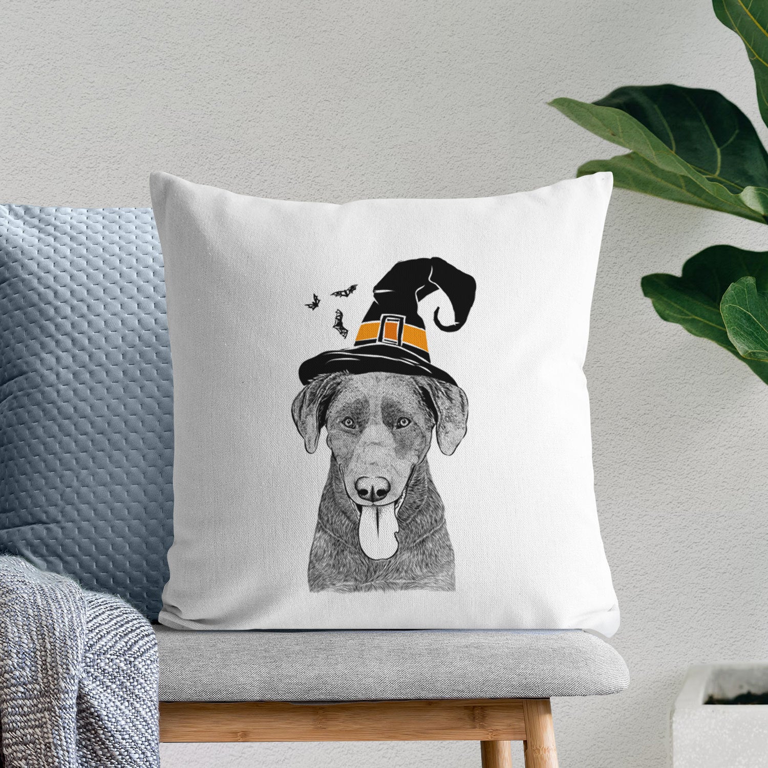 Tobes the Chocolate Lab - Throw Pillow Cover