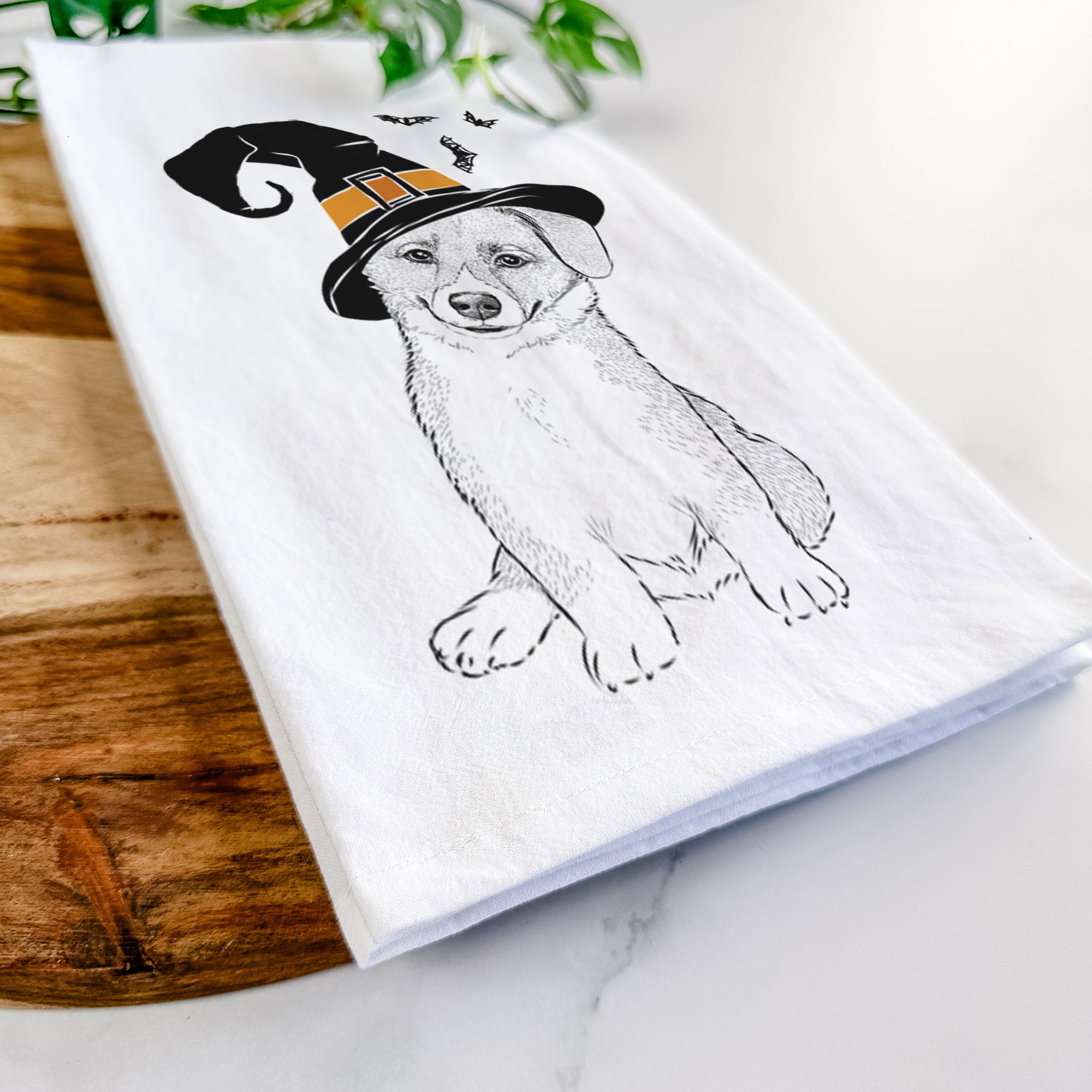 Toby the Corgi Puppy Tea Towel