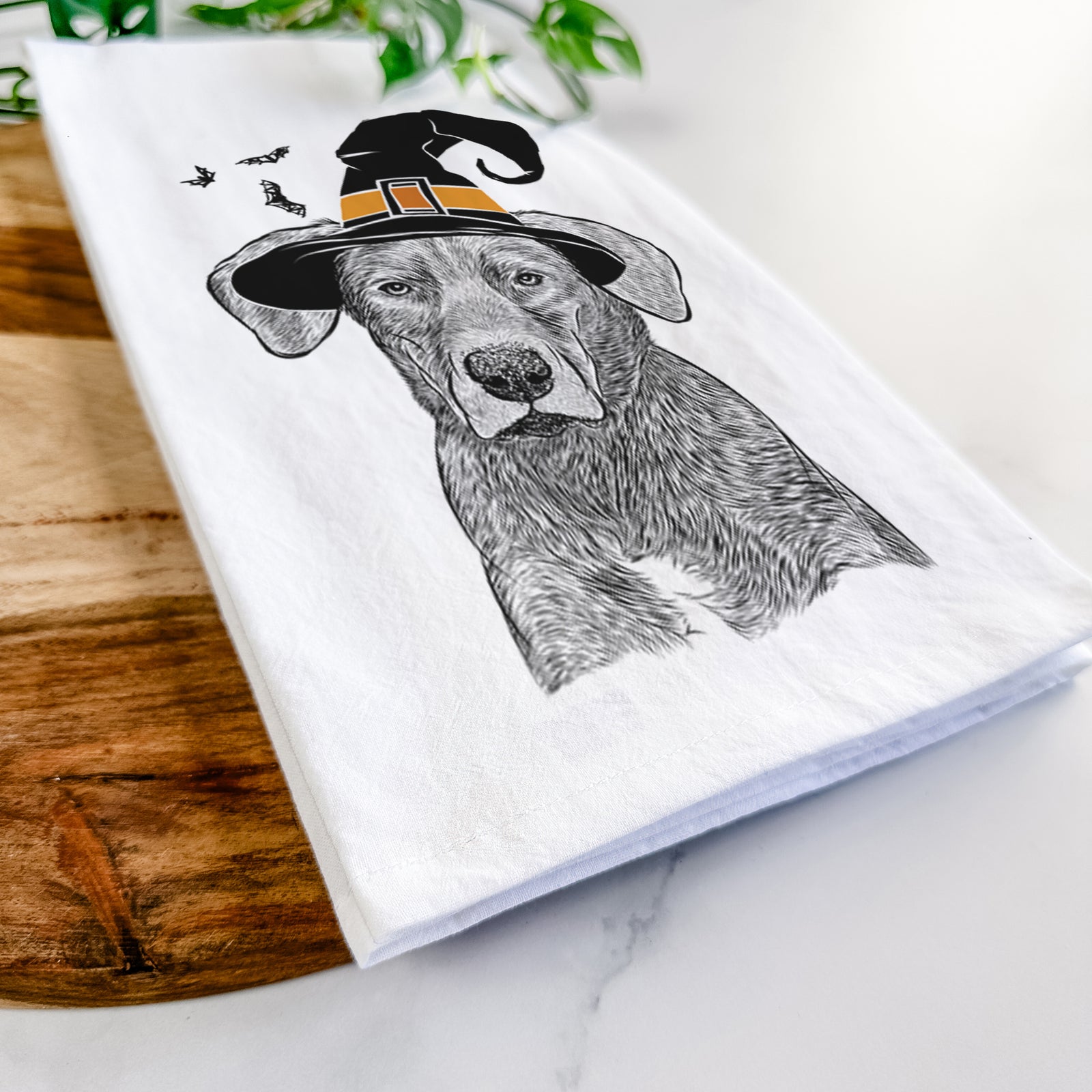 Tom the Lab Dane Mix Tea Towel