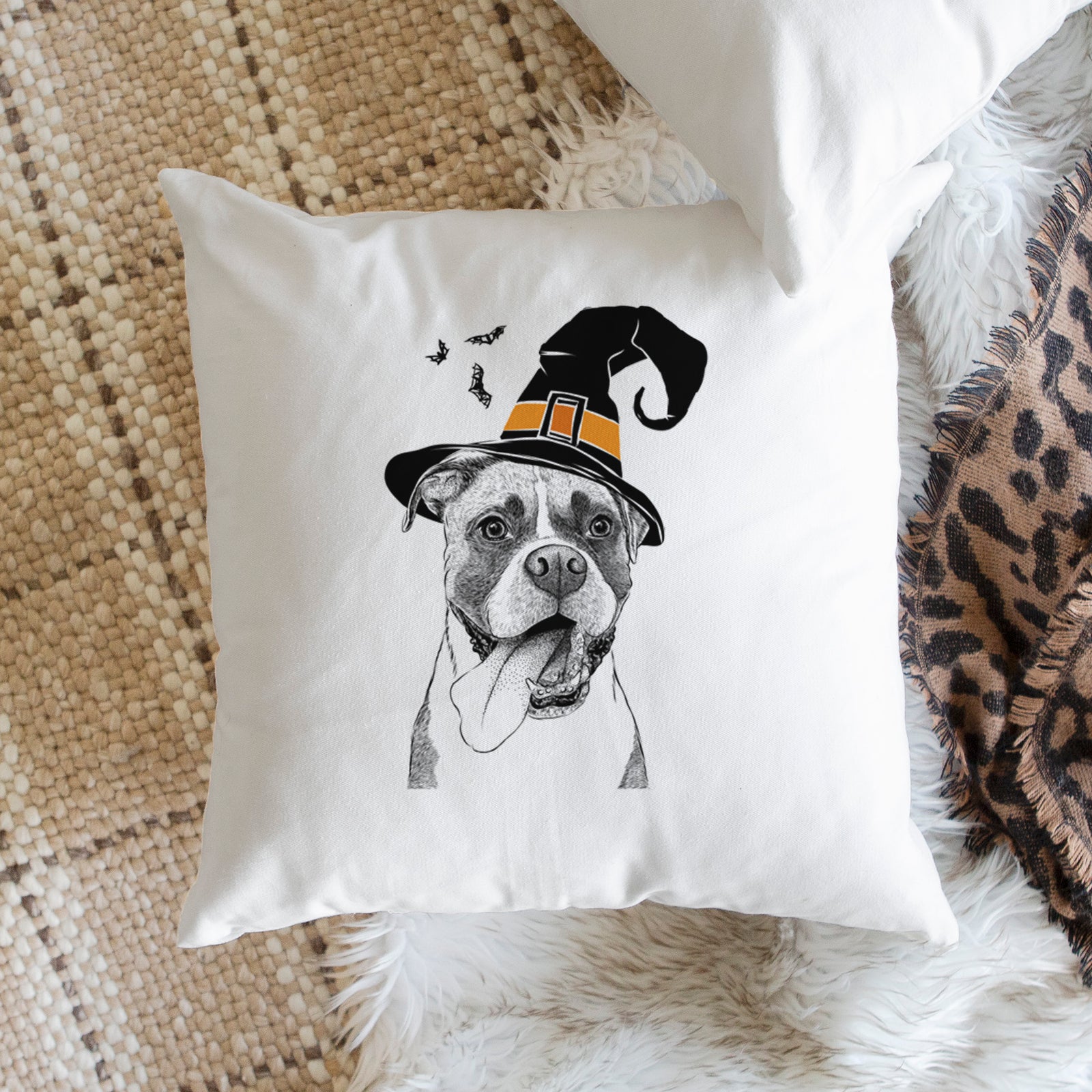 Tuckeroo the Boxer - Throw Pillow Cover
