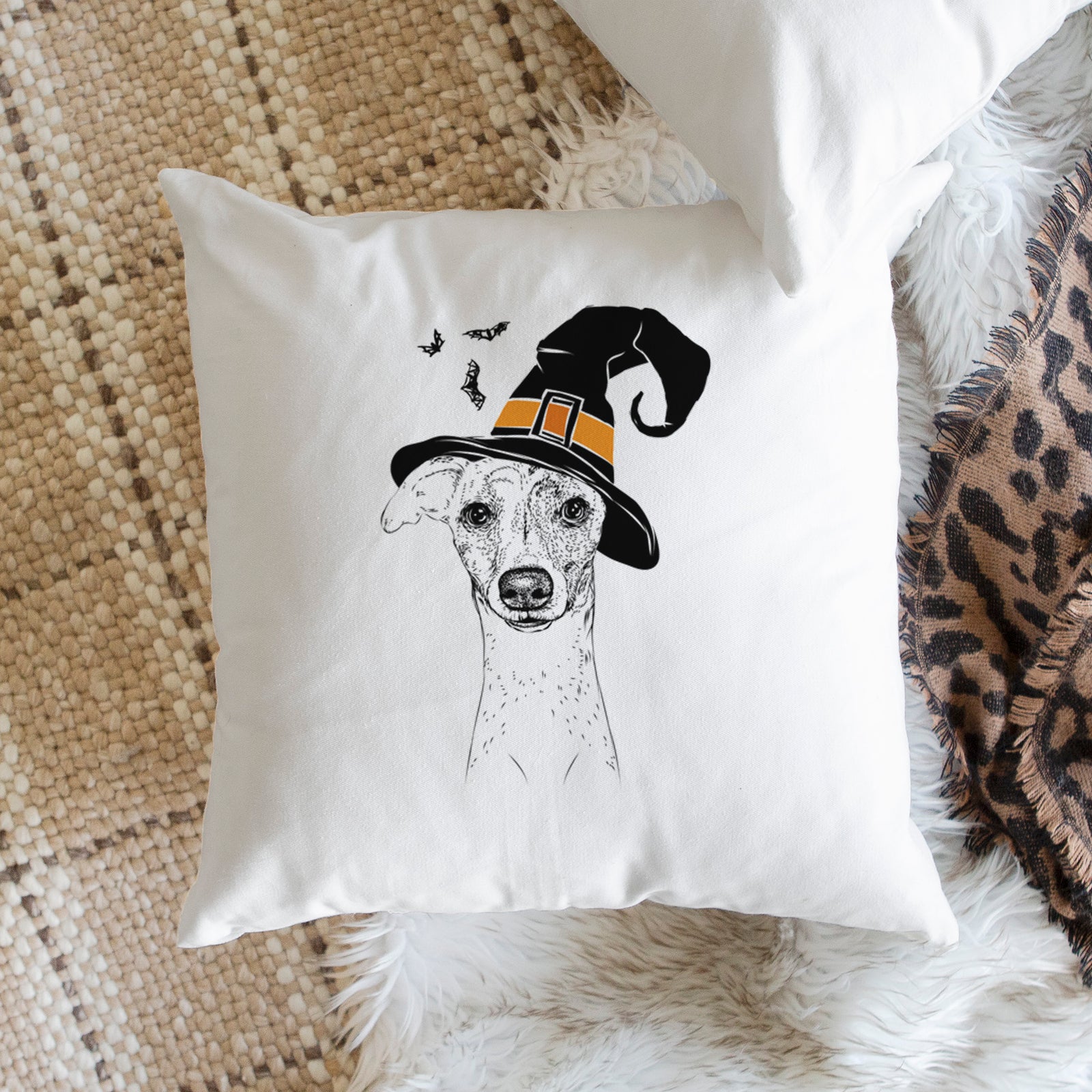 Twiggy the Whippet - Throw Pillow Cover