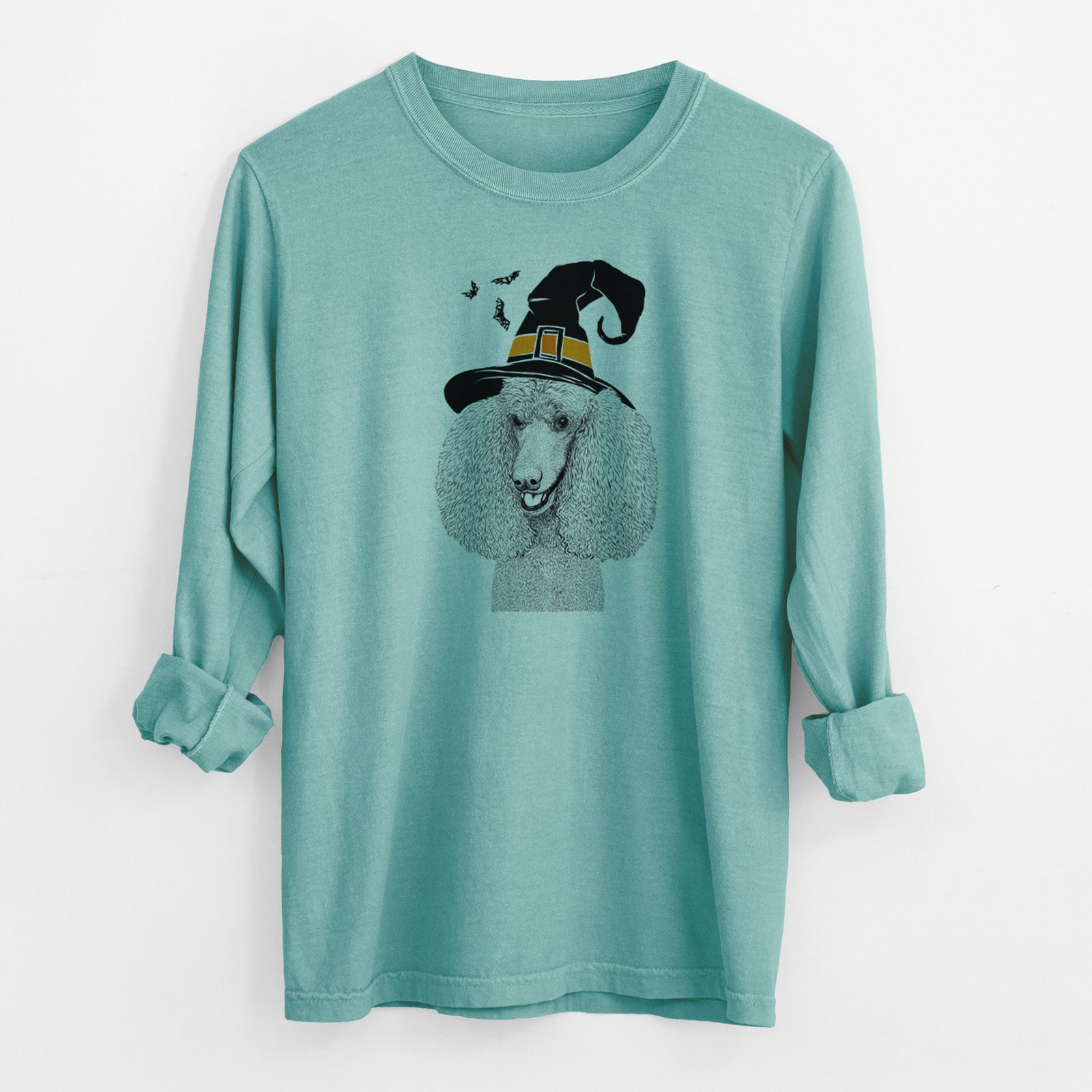 Witch Uncle Tucker the Poodle - Men's Heavyweight 100% Cotton Long Sleeve