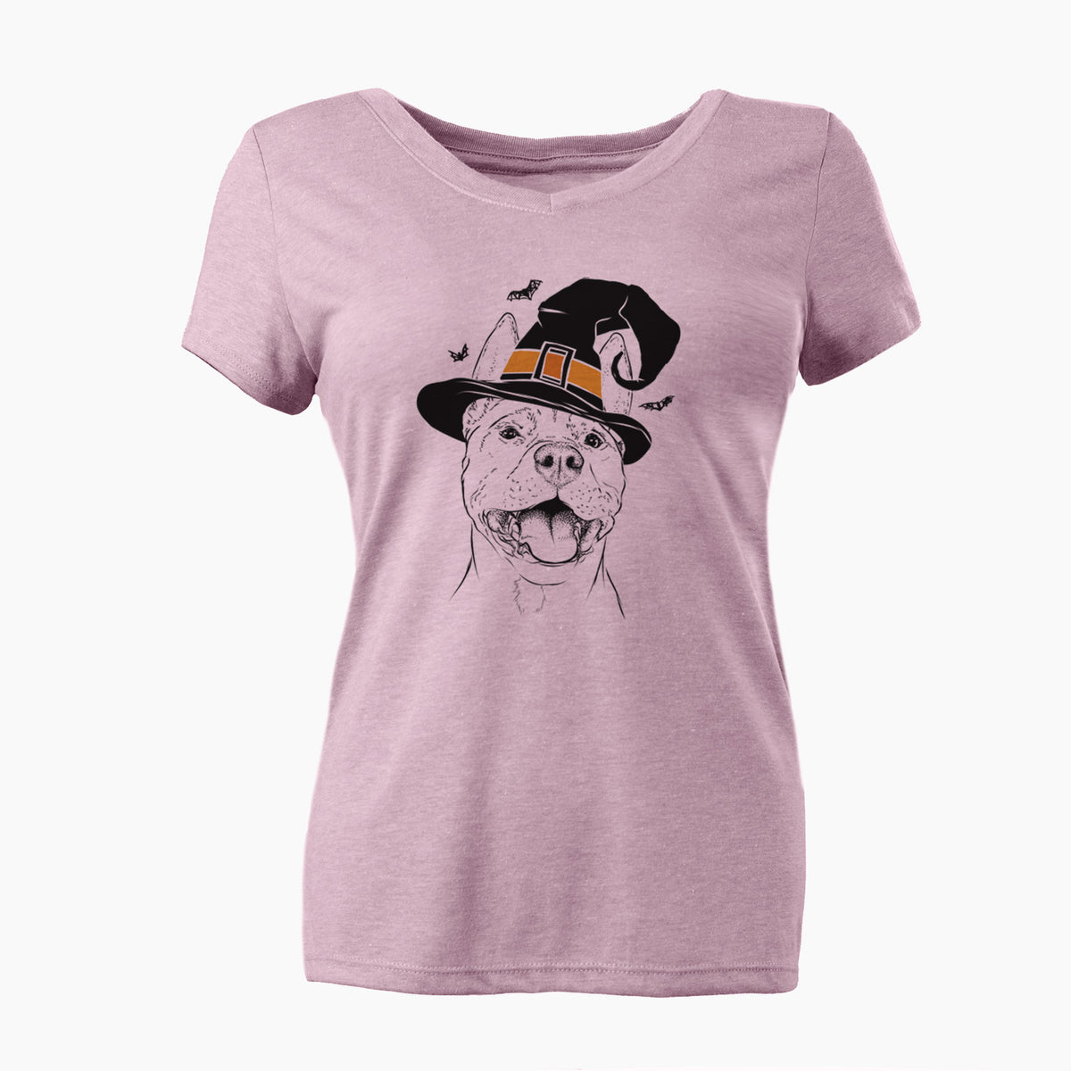 Witch Wally the Pitbull - Women's Perfect V-neck Shirt