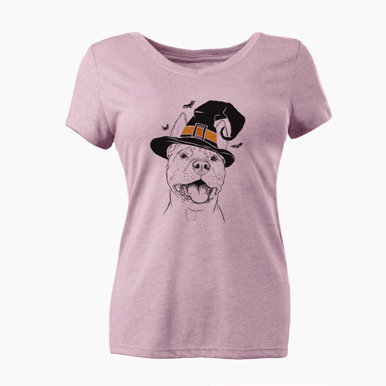 Witch Wally the Pitbull - Women's Perfect V-neck Shirt