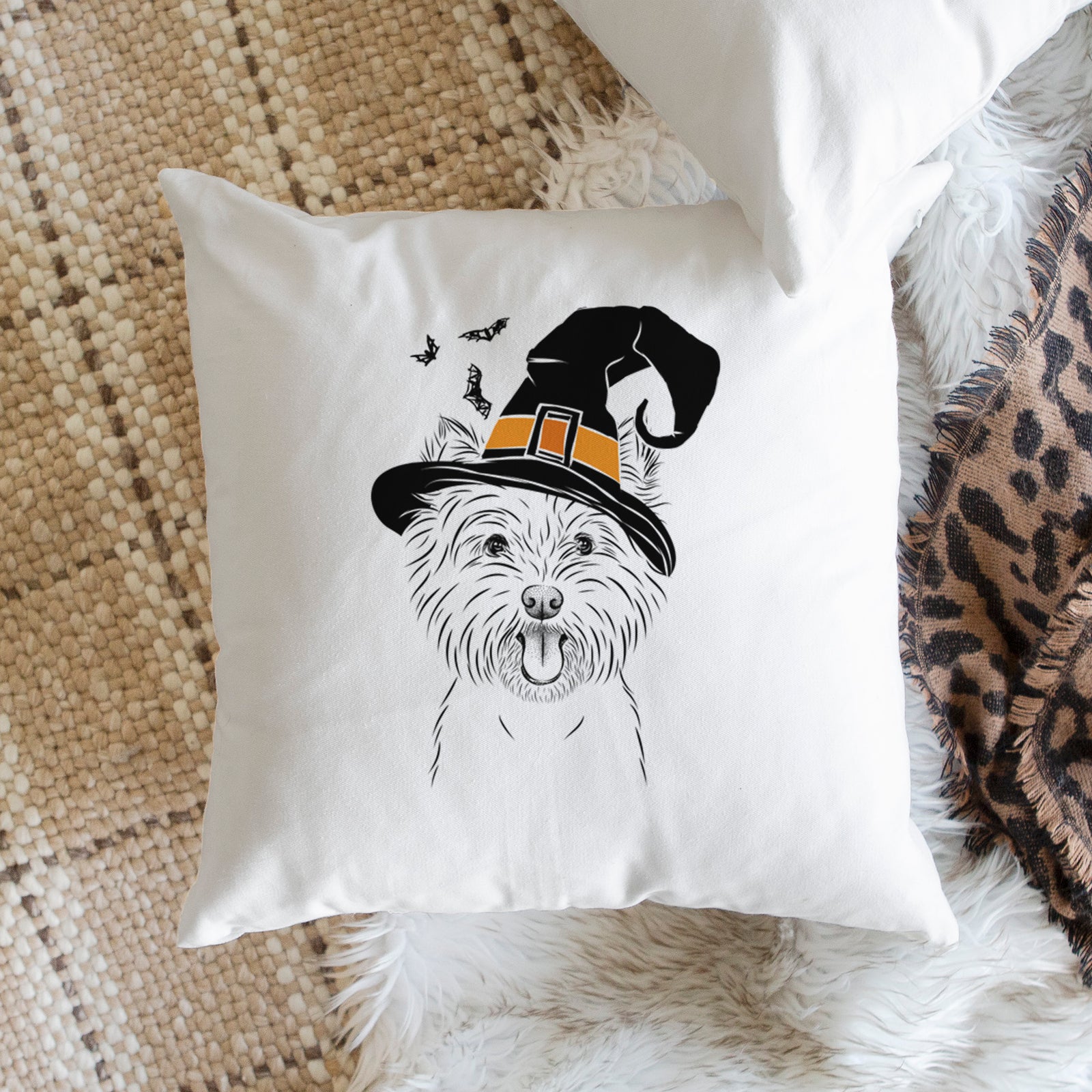 Welma the West Highland Terrier - Throw Pillow Cover