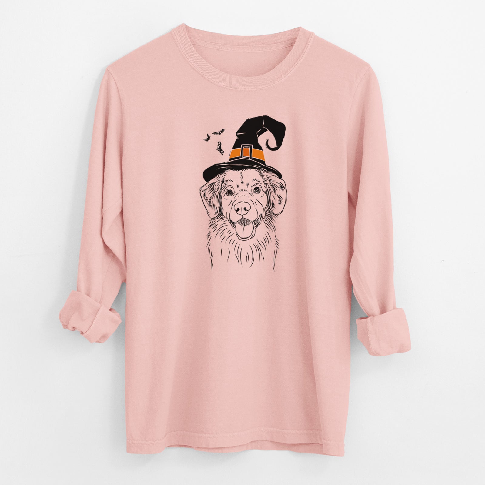 Witch Weston the Nova Scotia Duck Tolling Retriever - Men's Heavyweight 100% Cotton Long Sleeve