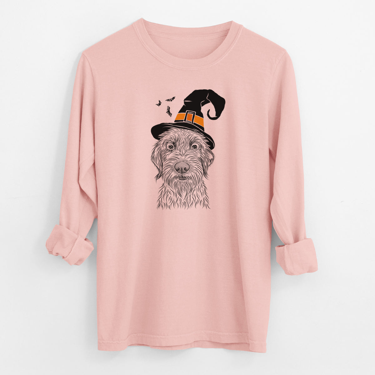 Witch Wilkins the Wirehaired Pointing Griffon - Men's Heavyweight 100% Cotton Long Sleeve
