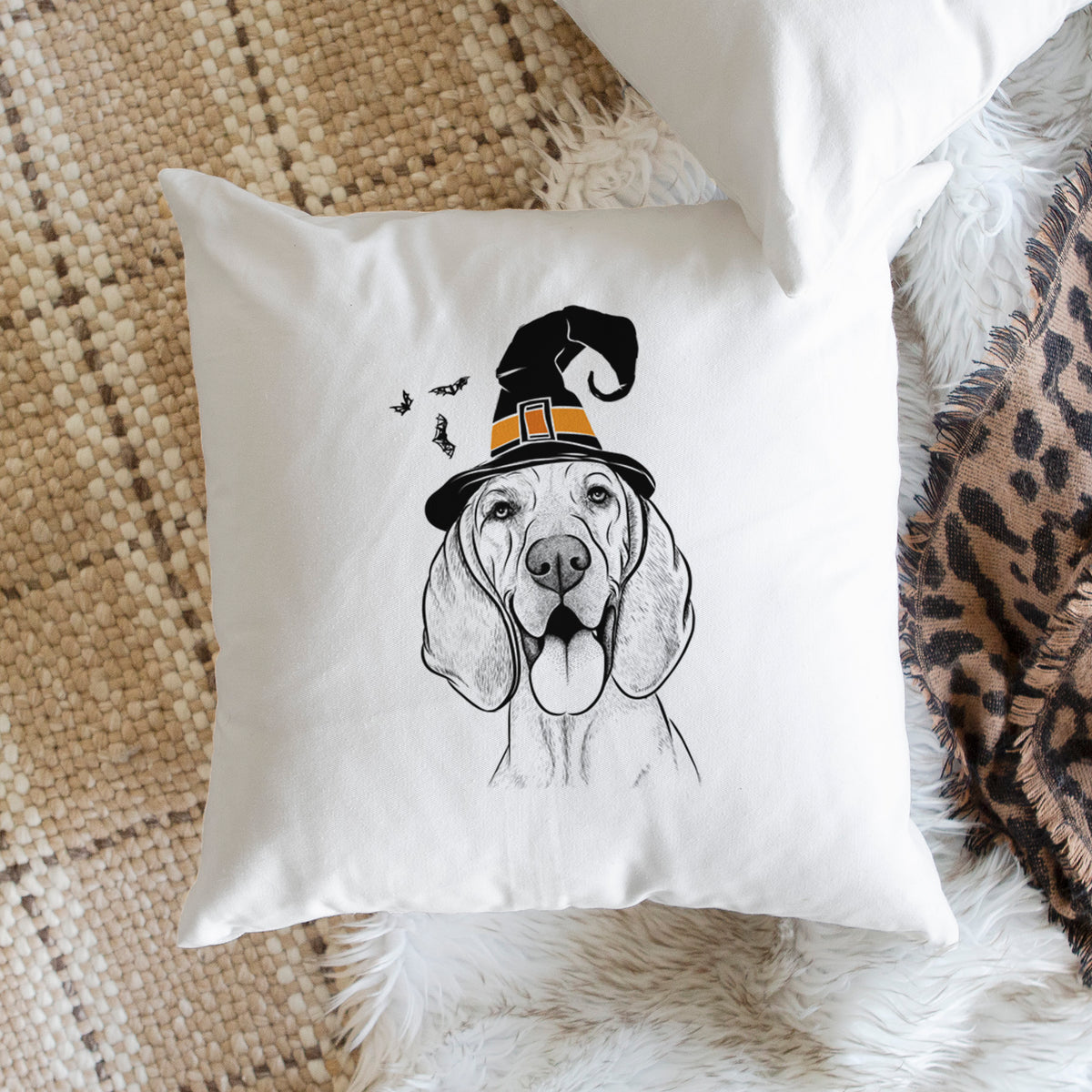 Winston the Redbone Coonhound - Throw Pillow Cover
