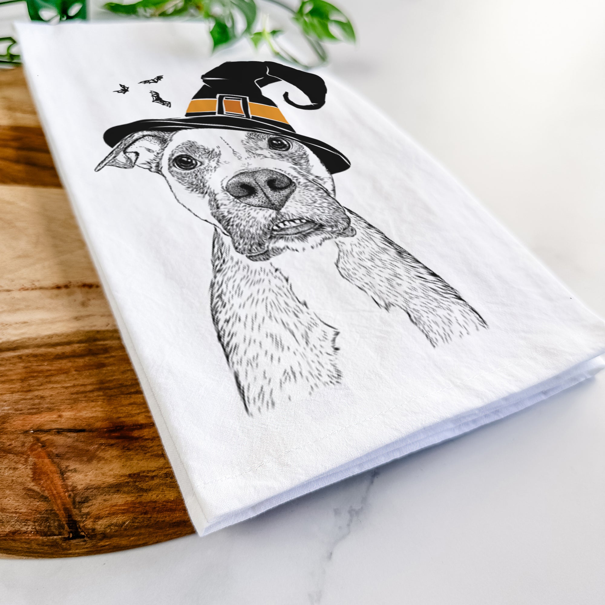 Xena the Mixed Breed Tea Towel