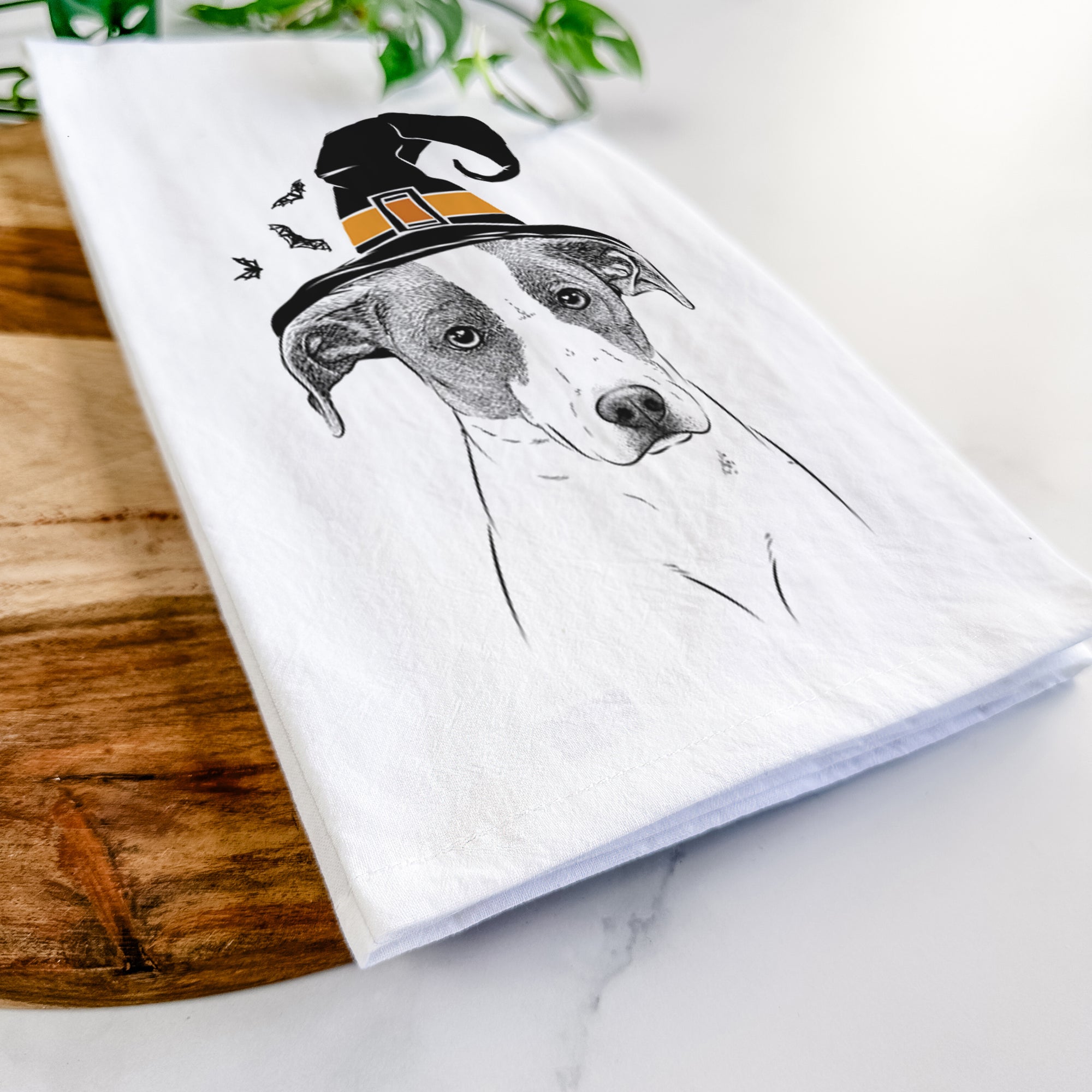 Zephyr the Pointer Mix Tea Towel