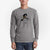 Witch Ziggie the Italian Greyhound - Men's Heavyweight 100% Cotton Long Sleeve