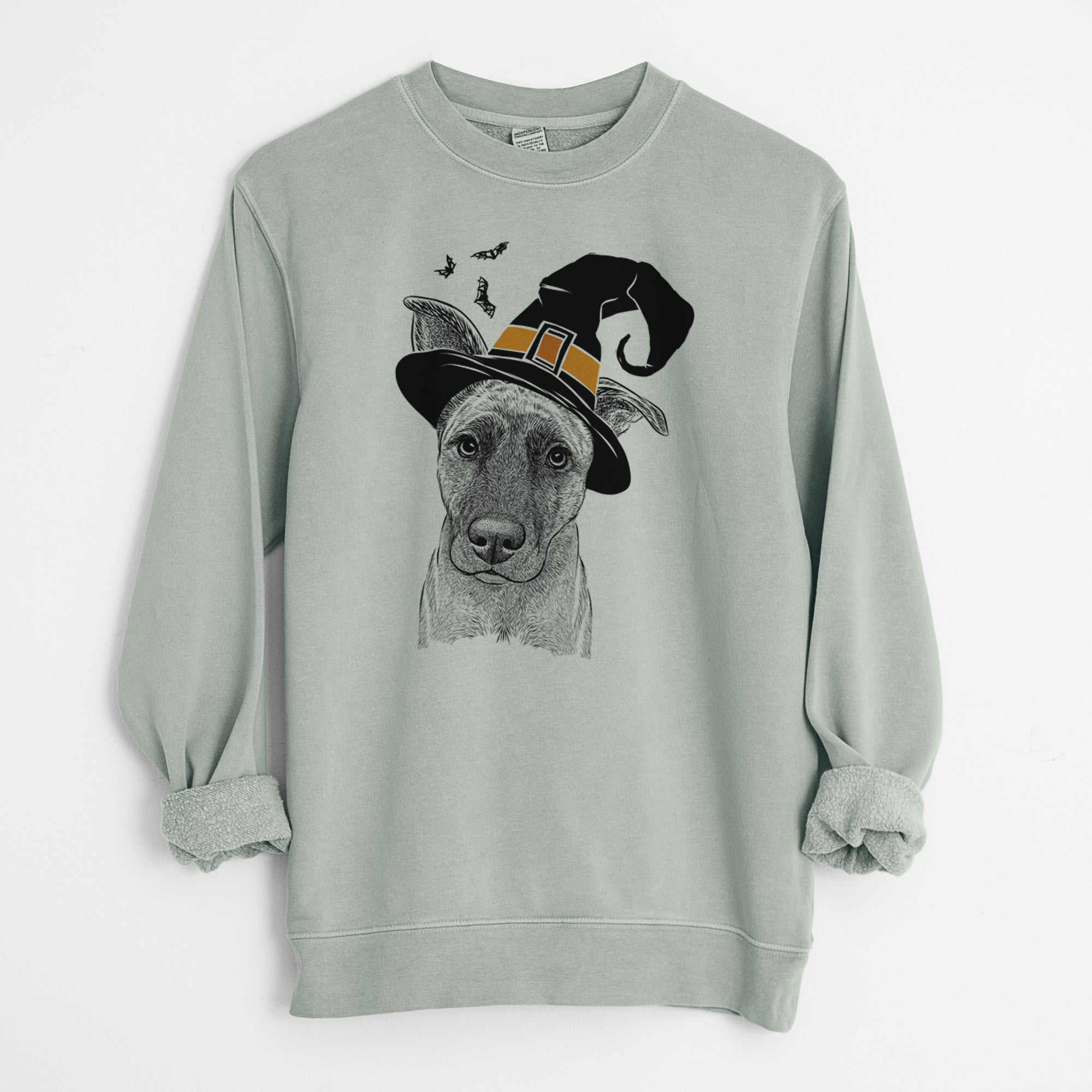 Witch Zoey the Mixed Breed - Unisex Pigment Dyed Crew Sweatshirt