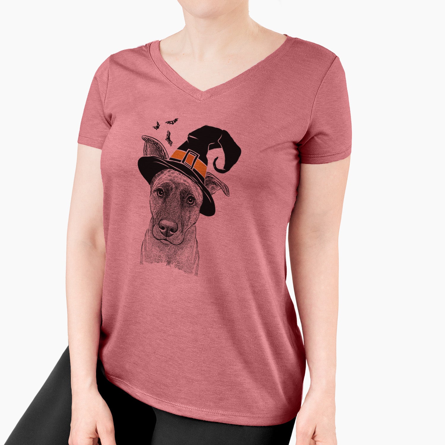 Witch Zoey the Mixed Breed - Women's Perfect V-neck Shirt