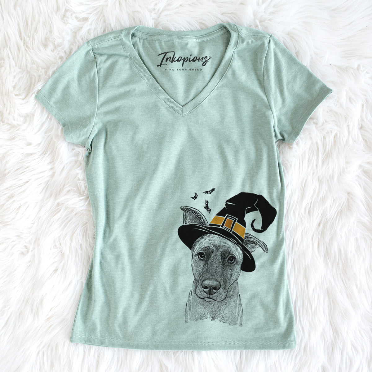 Witch Zoey the Mixed Breed - Women&#39;s Perfect V-neck Shirt