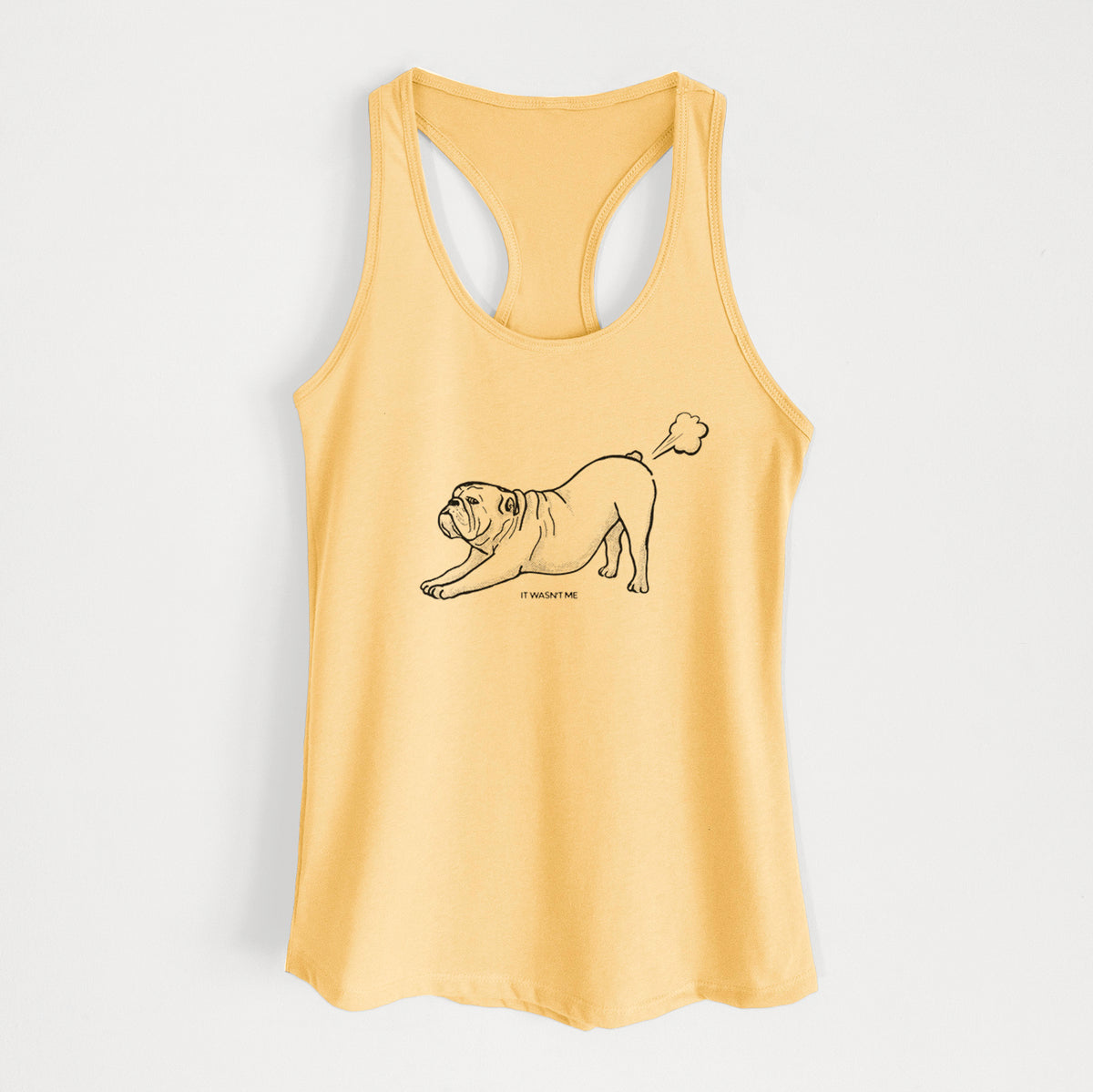 It Wasn't Me — English Bulldog - Women's Racerback Tanktop