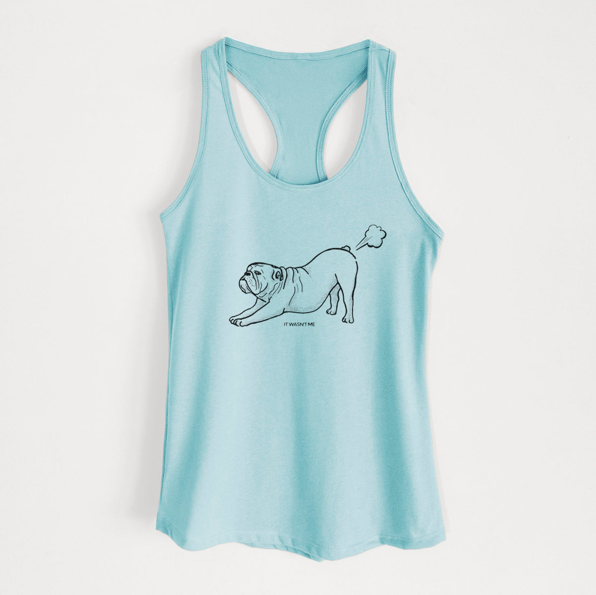 It Wasn't Me — English Bulldog - Women's Racerback Tanktop