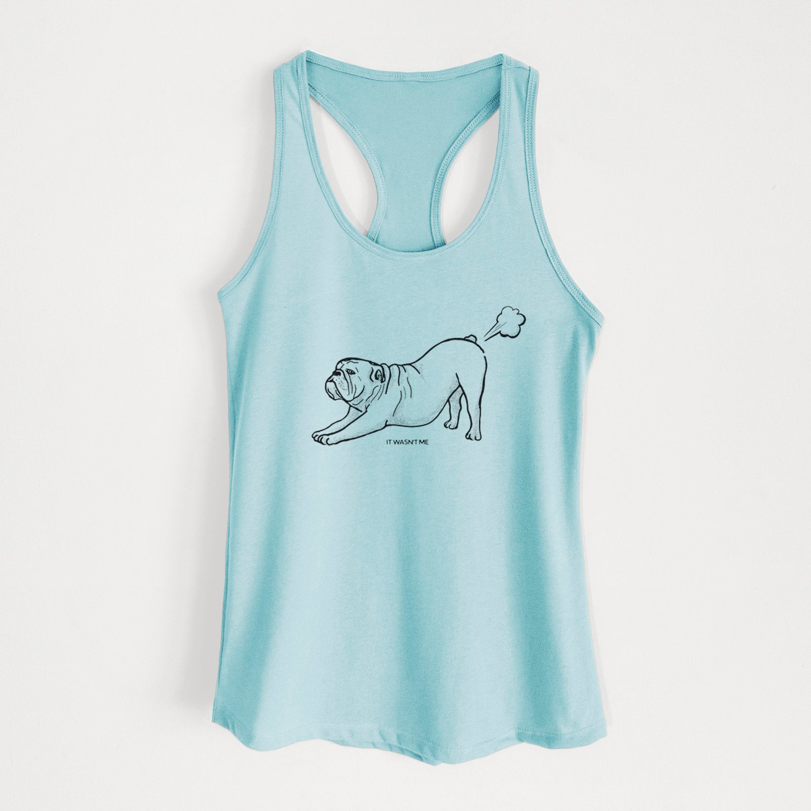 It Wasn't Me — English Bulldog - Women's Racerback Tanktop