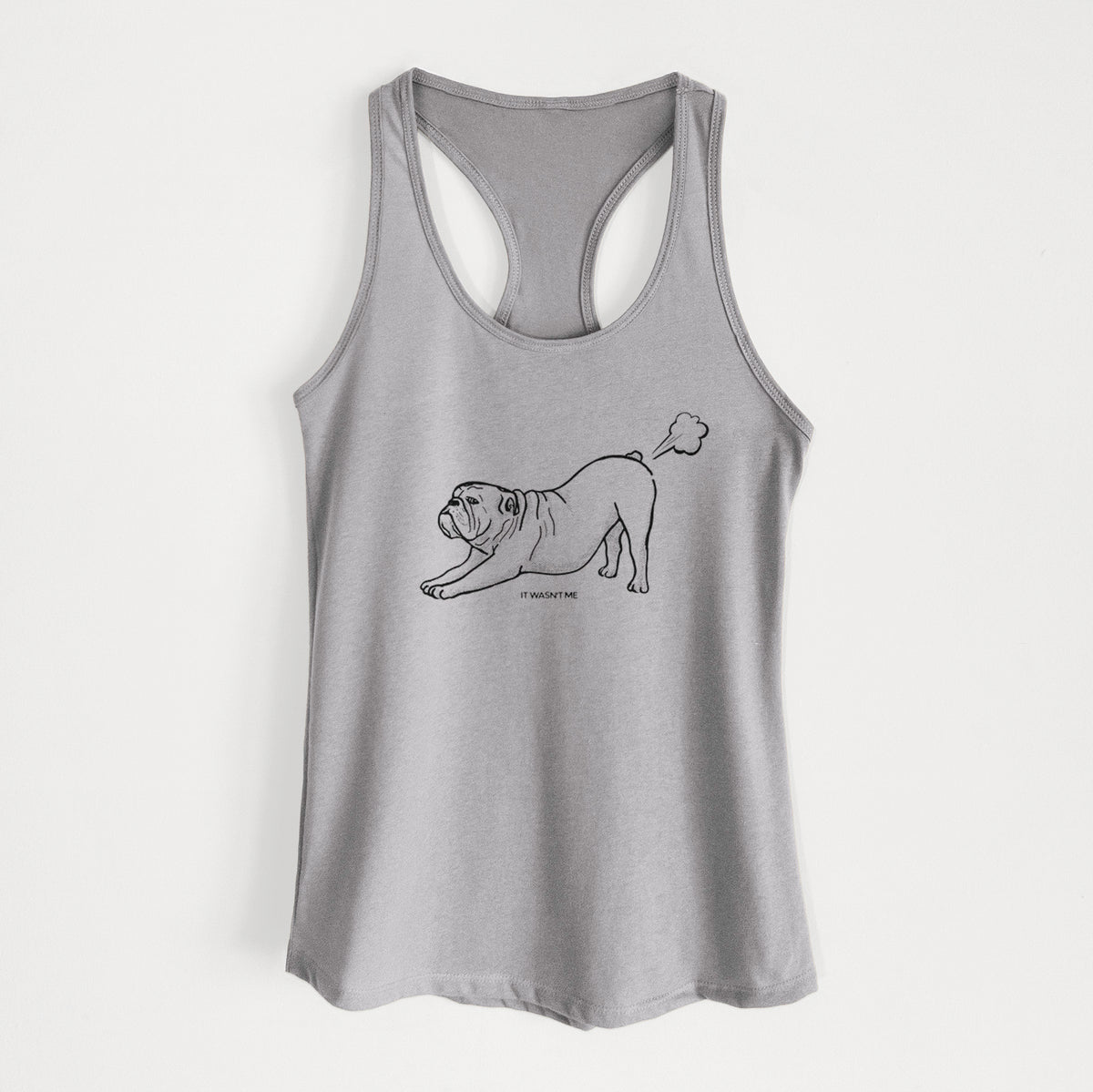 It Wasn't Me — English Bulldog - Women's Racerback Tanktop