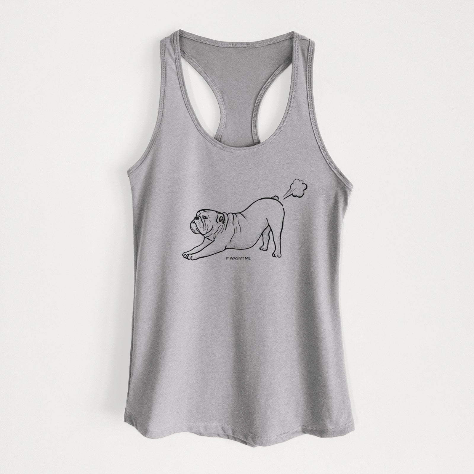 It Wasn't Me — English Bulldog - Women's Racerback Tanktop