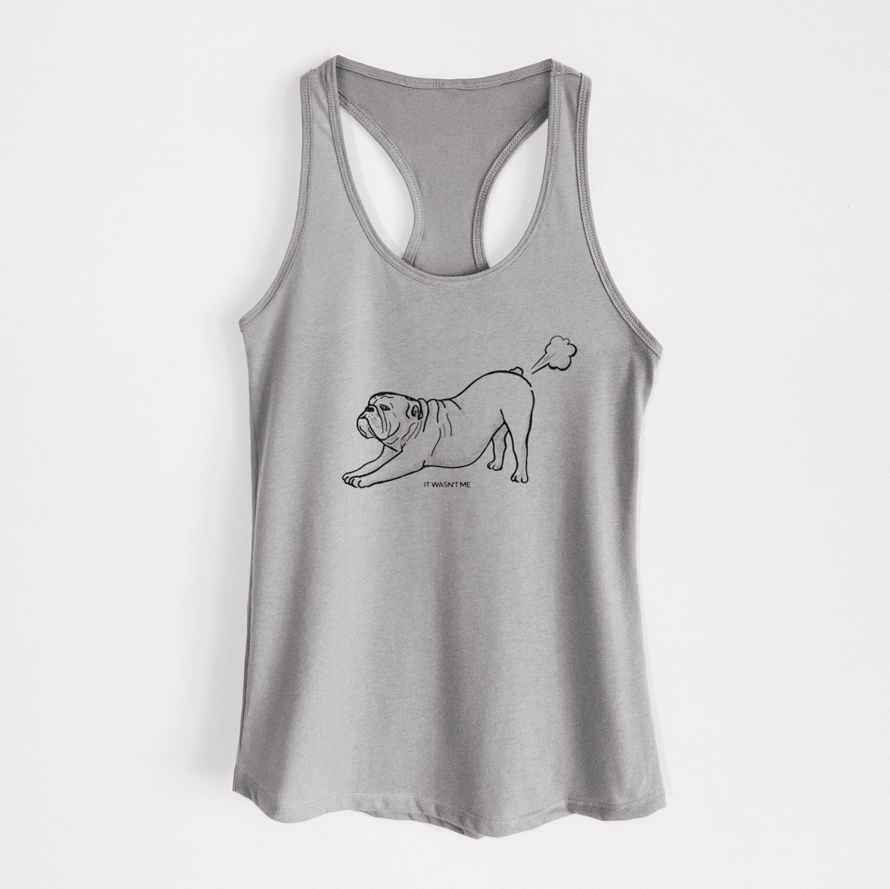 It Wasn't Me — English Bulldog - Women's Racerback Tanktop