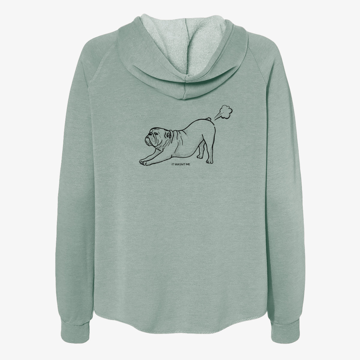 It Wasn't Me — English Bulldog - Women's Cali Wave Zip-Up Sweatshirt