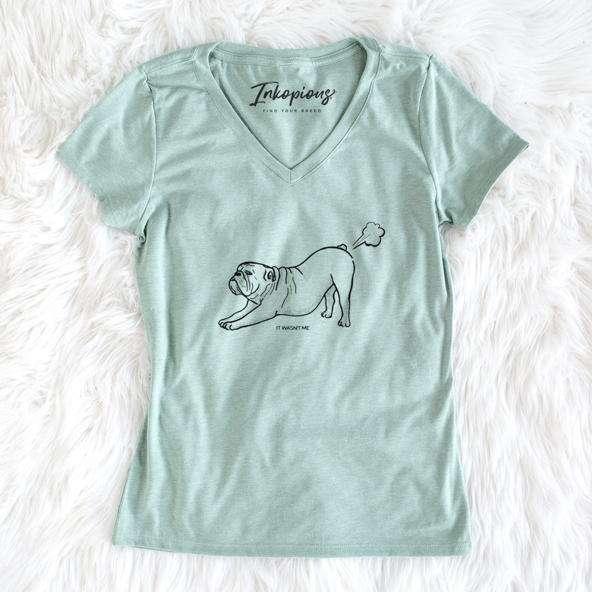 It Wasn't Me — English Bulldog - Women's Perfect V-neck Shirt