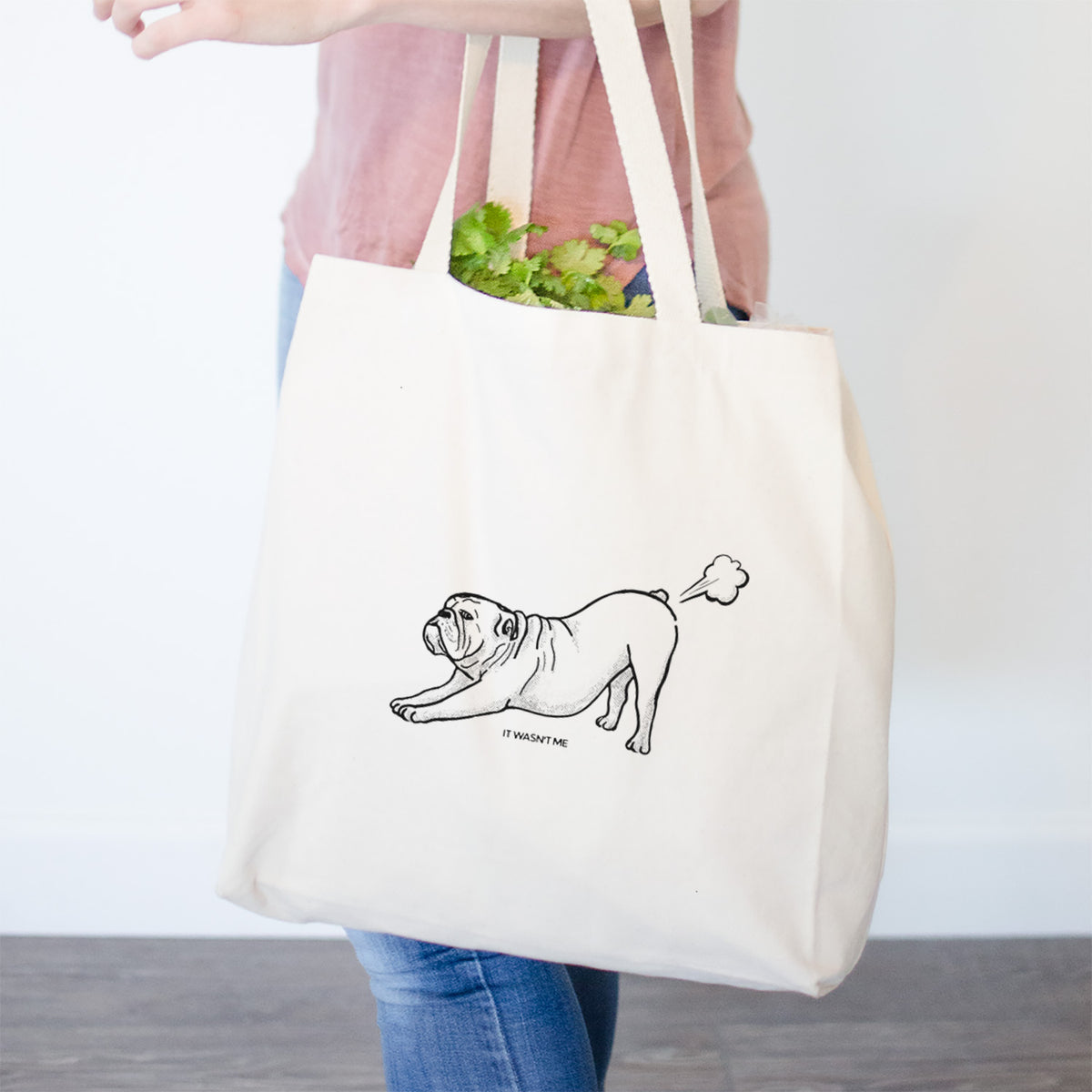 It Wasn&#39;t Me — English Bulldog- Tote Bag