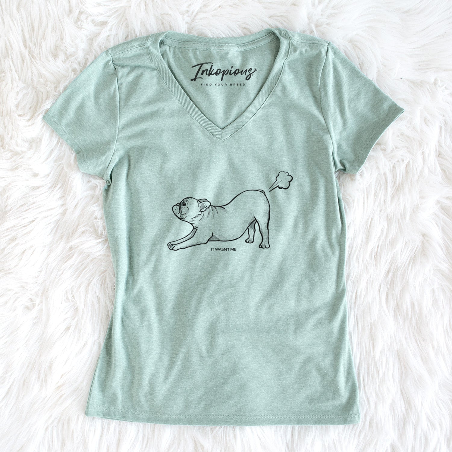 It Wasn't Me — French Bulldog - Women's Perfect V-neck Shirt