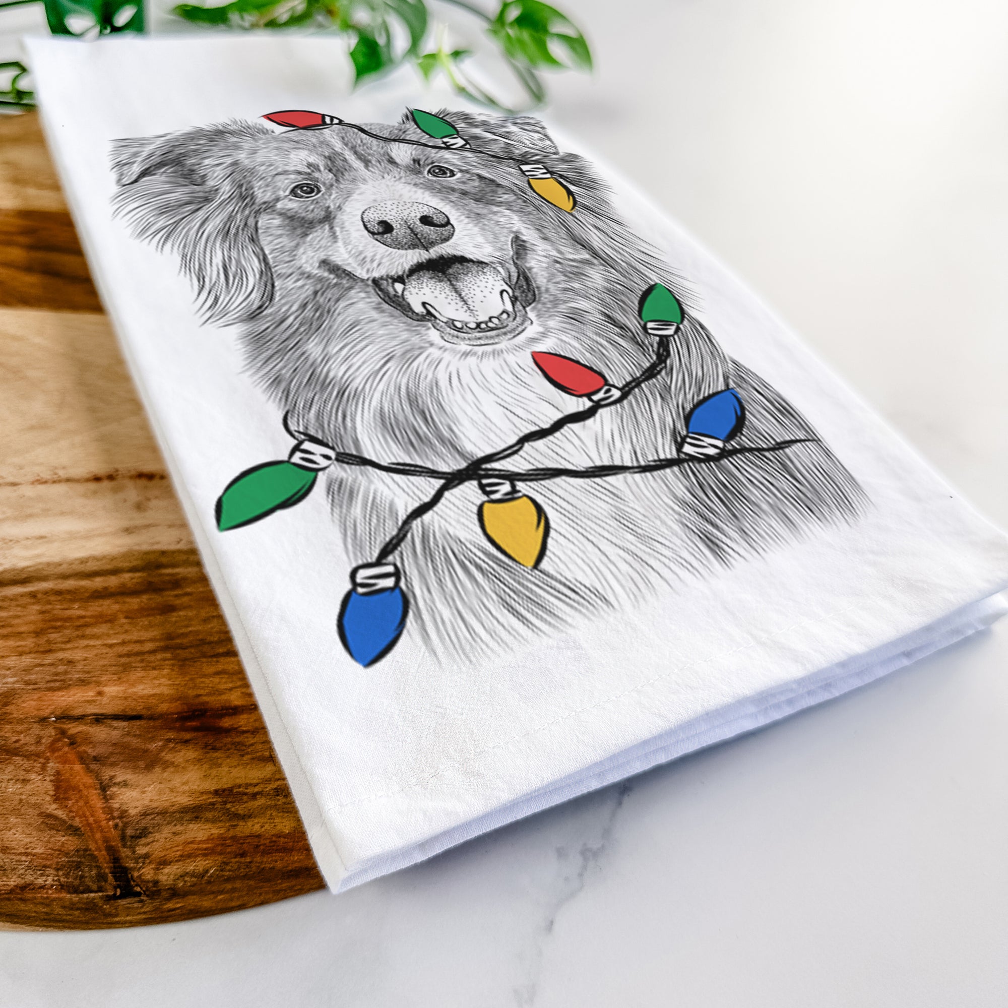 Aussie Parker the Australian Shepherd Tea Towel