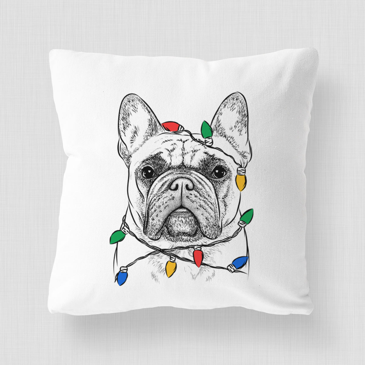 Acelynn the French Bulldog - Throw Pillow Cover