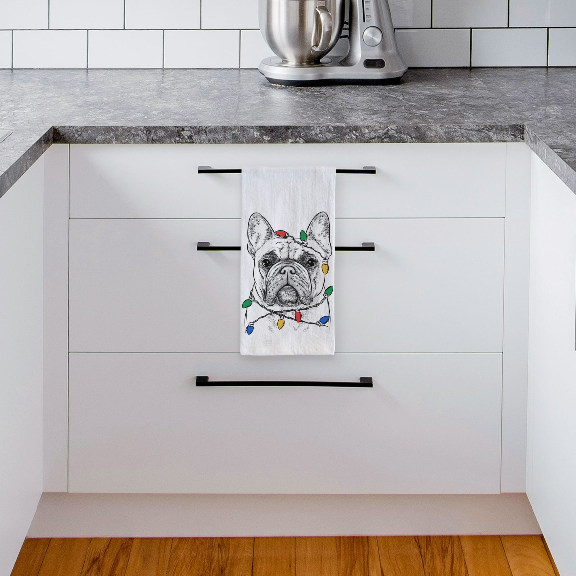 Acelynn the French Bulldog Tea Towel