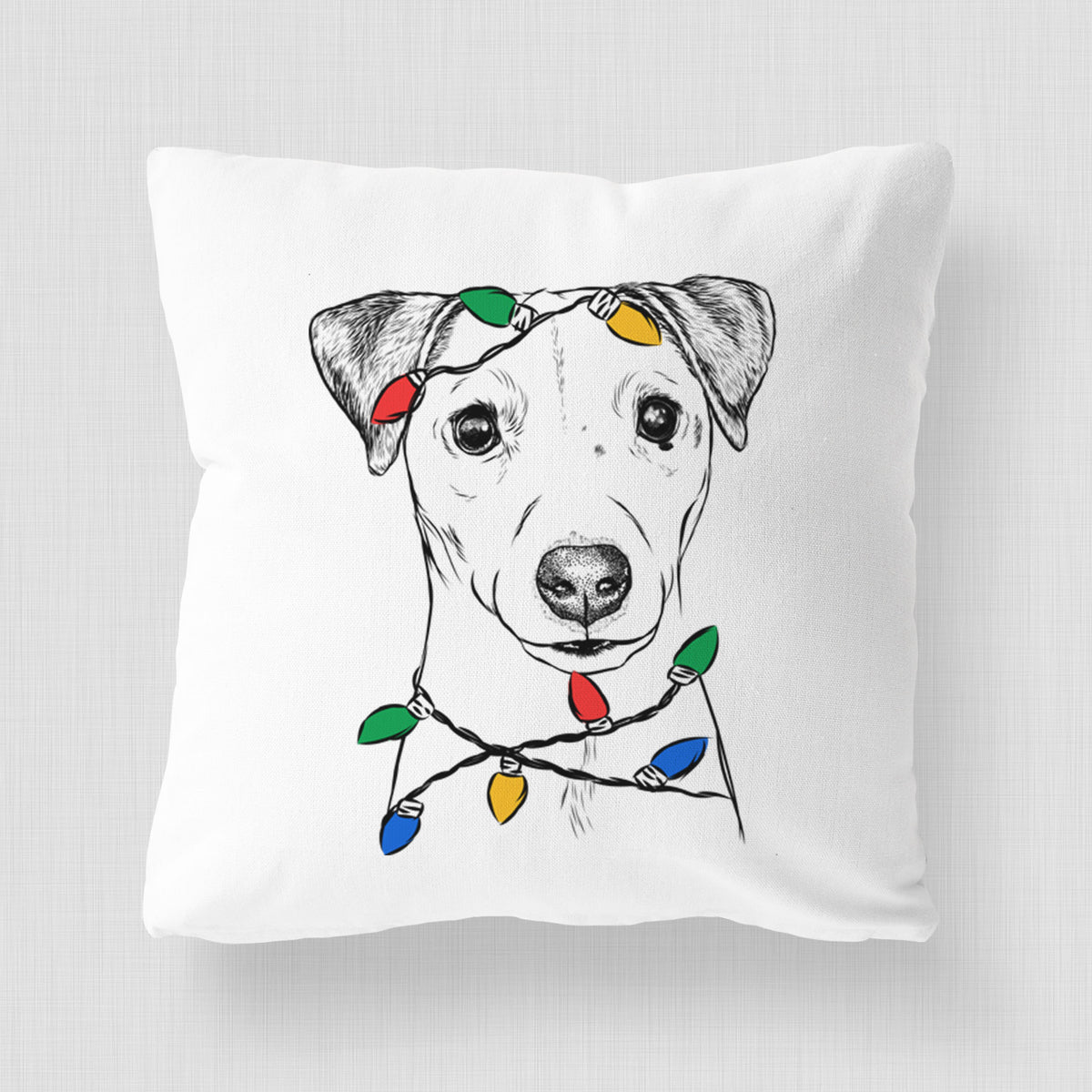 Ally the Jack Russell Terrier - Throw Pillow Cover