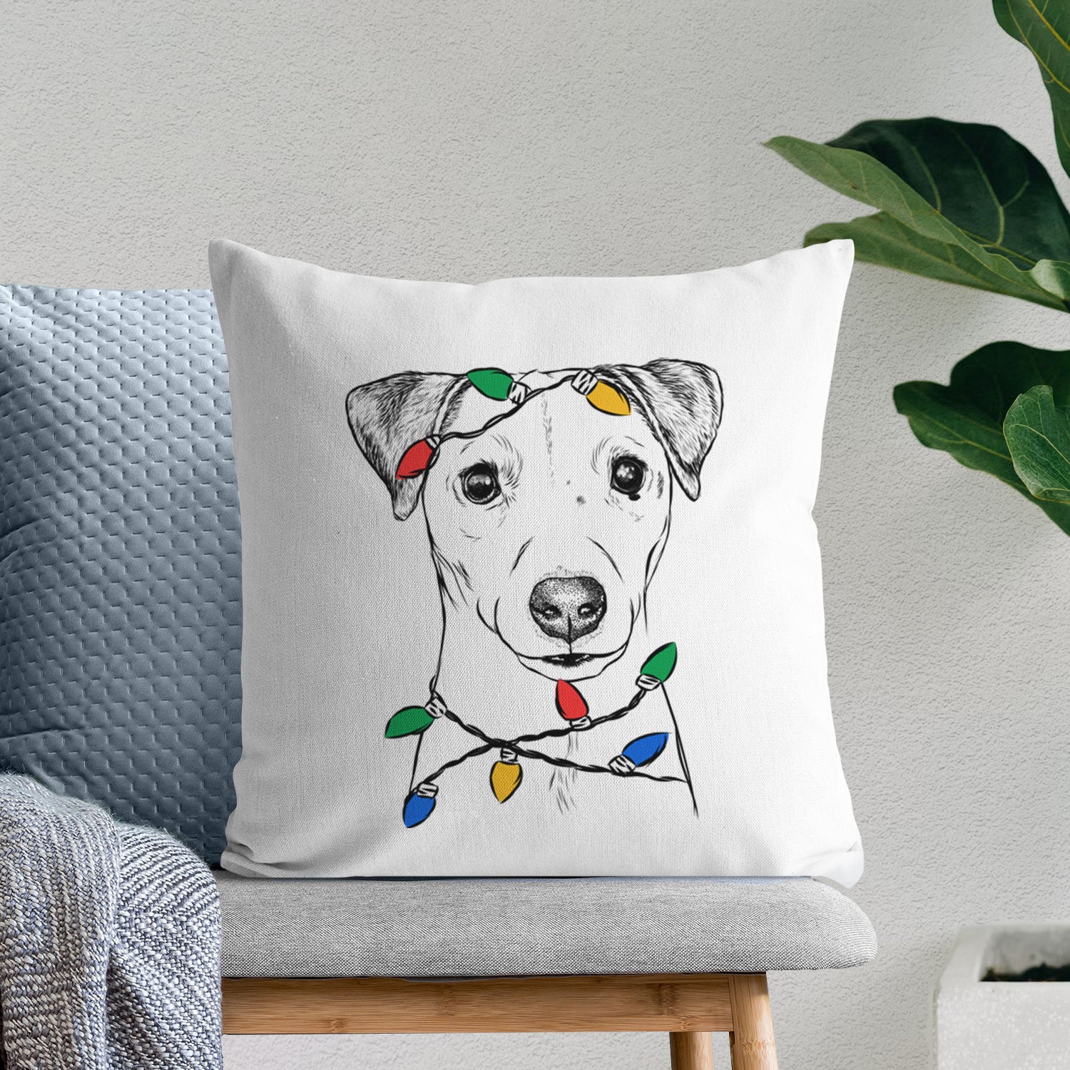 Ally the Jack Russell Terrier - Throw Pillow Cover
