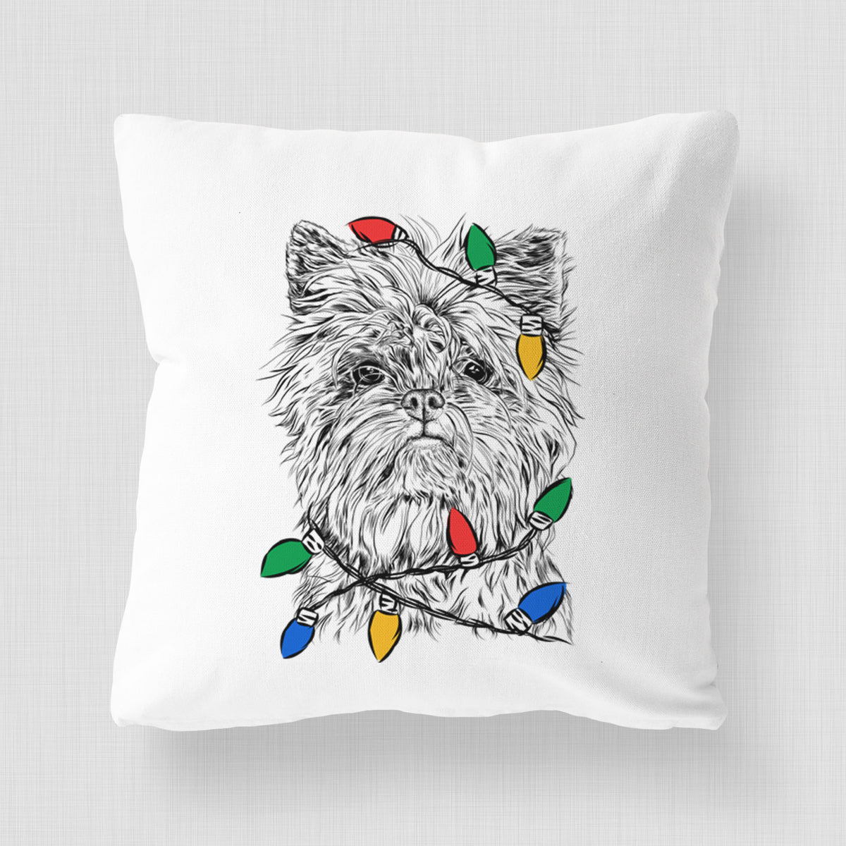 Alvin the Affenpinscher - Throw Pillow Cover