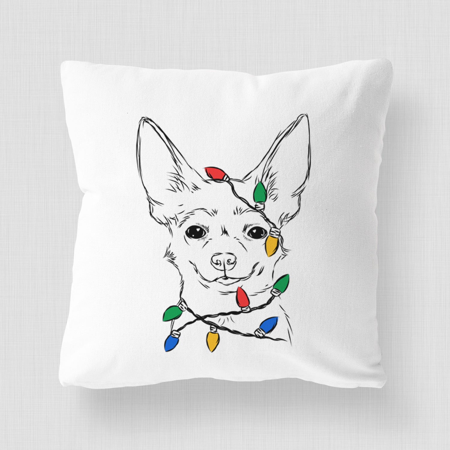 Amos the Chihuahua - Throw Pillow Cover